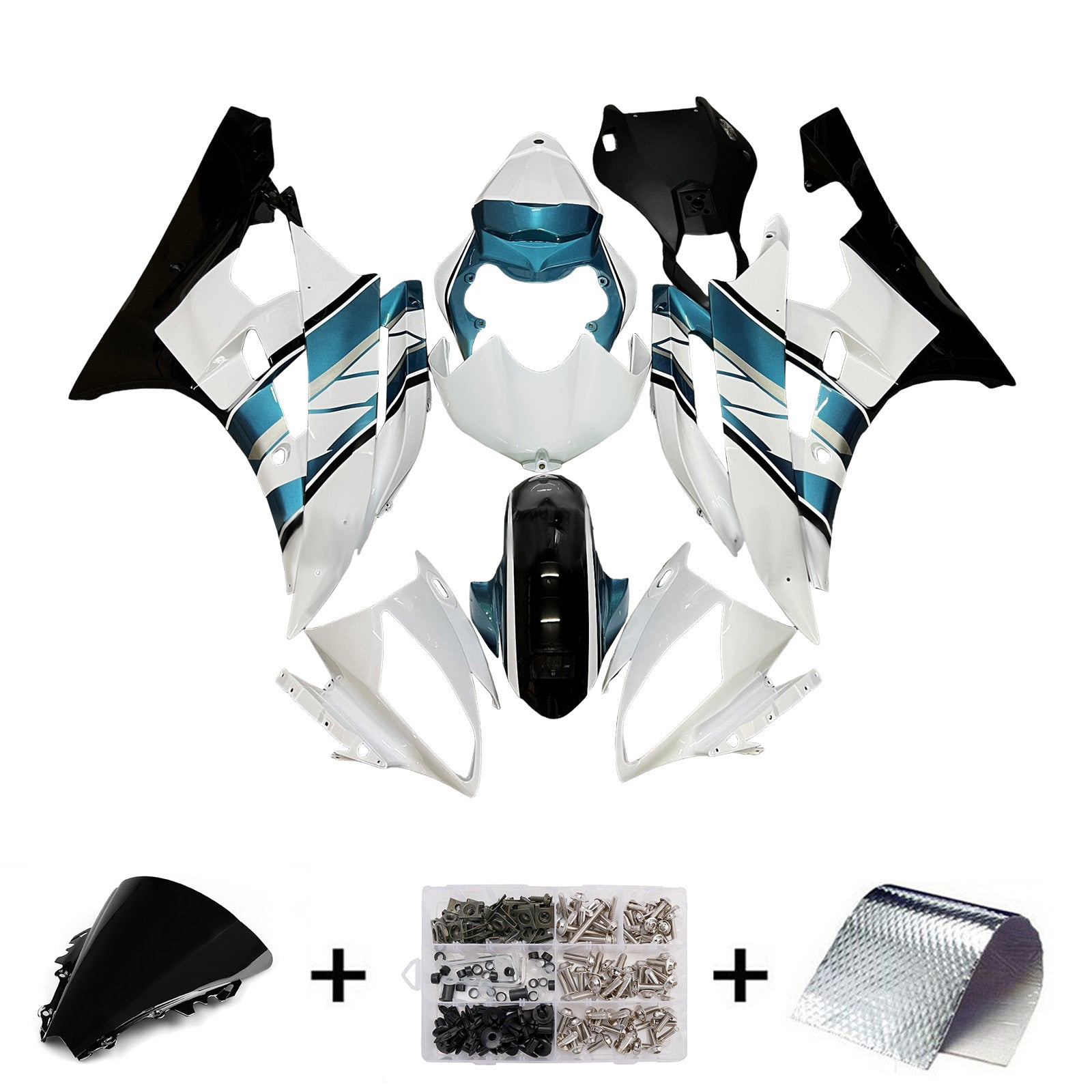 Injection Fairing Kit Bodywork Plastic ABS For Yamaha YZFR6 YZF-R6 2006-2007