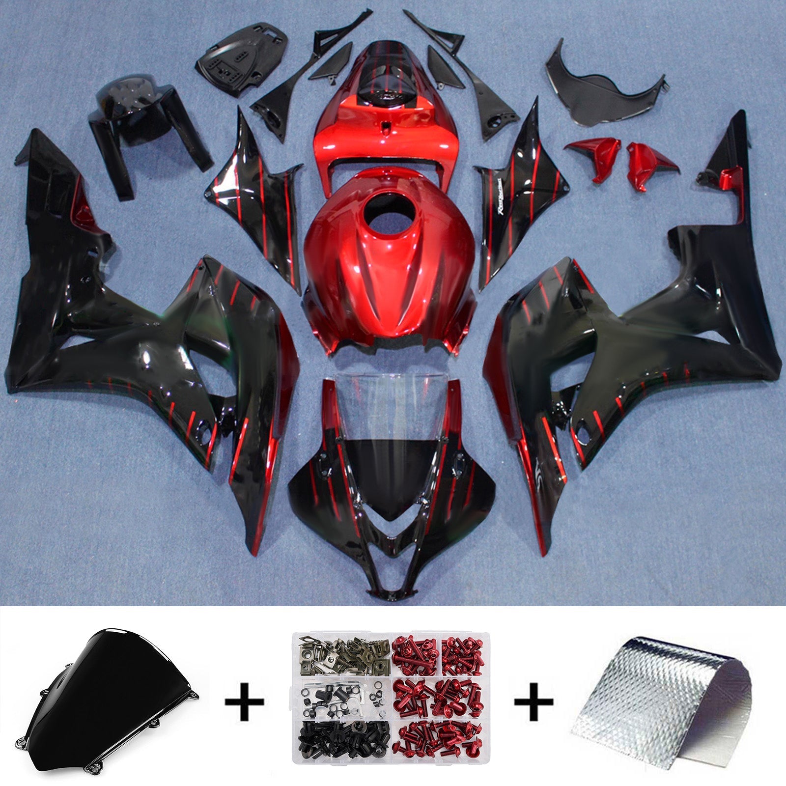 Injection Fairing Kit Bodywork Plastic ABS For Honda CBR600RR 2007-2008 F5