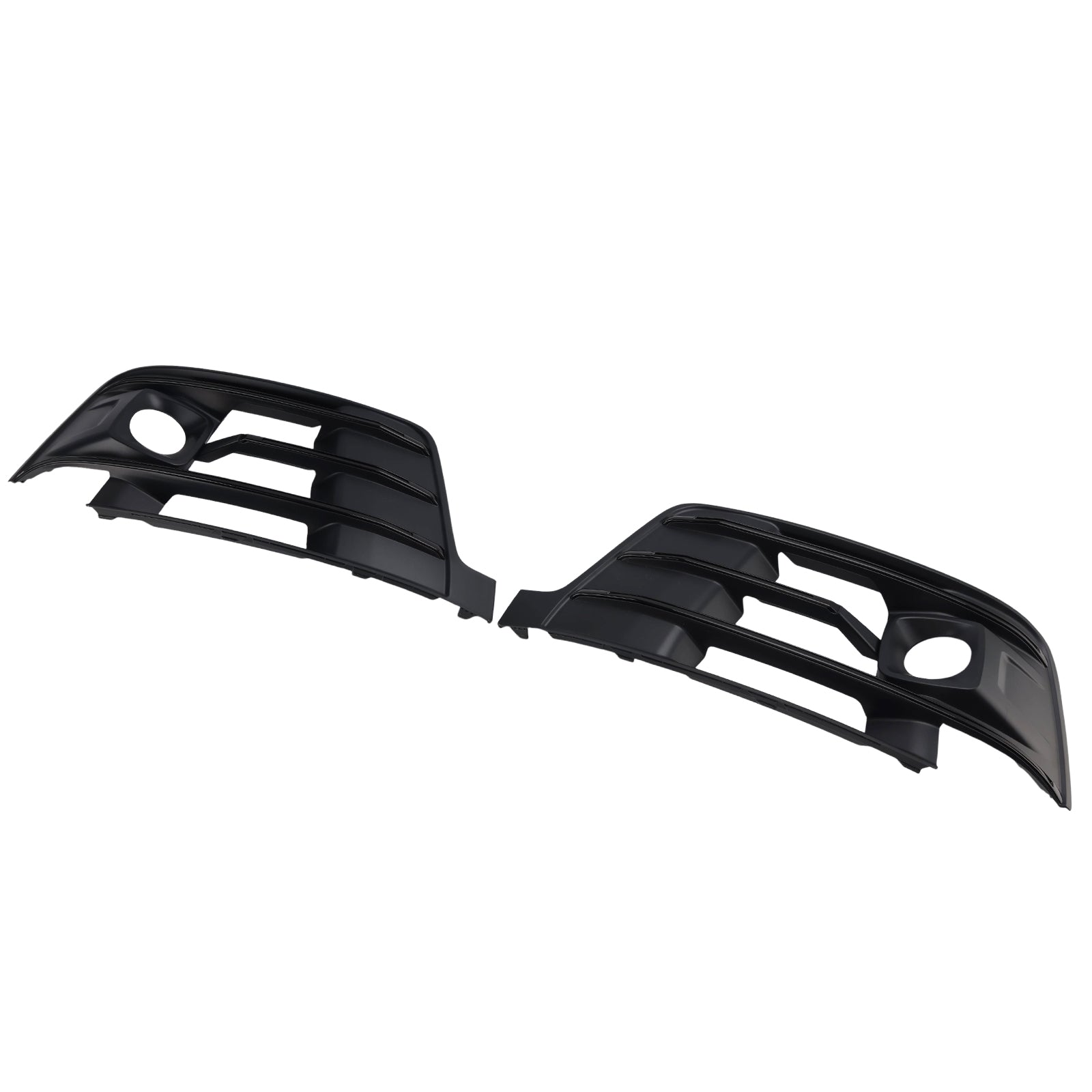 2016-2019 Fit Audi Q7 2PCS Front Bumper Fog Light Grille Cover 4M0807681E