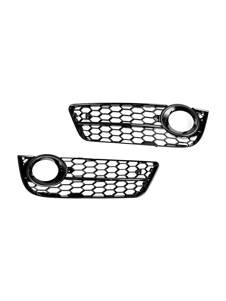 2007-2011 Audi A5 Pair Honeycomb Front Fog Lamp Cover Grille Grill 1522024
