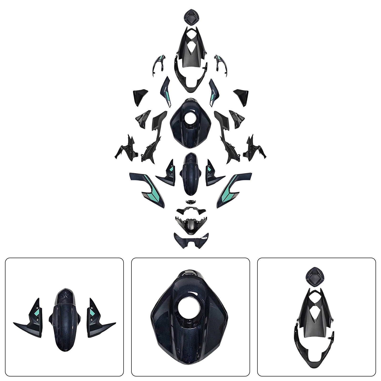 Injection Bodywork Fairing Kit for Street Triple 765 R/RS 2023-2025