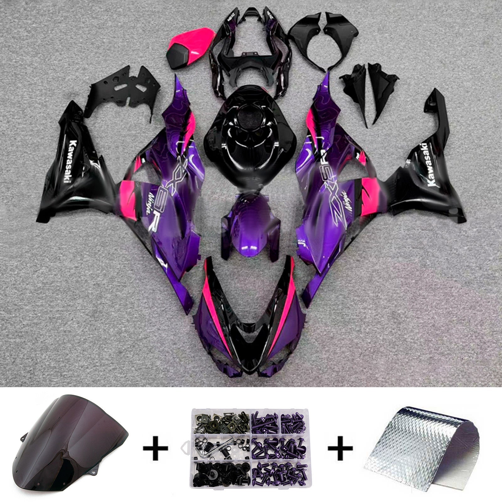 Injection Fairing Kit Bodywork Plastic ABS fit For Kawasaki ZX-6R 2024-2025