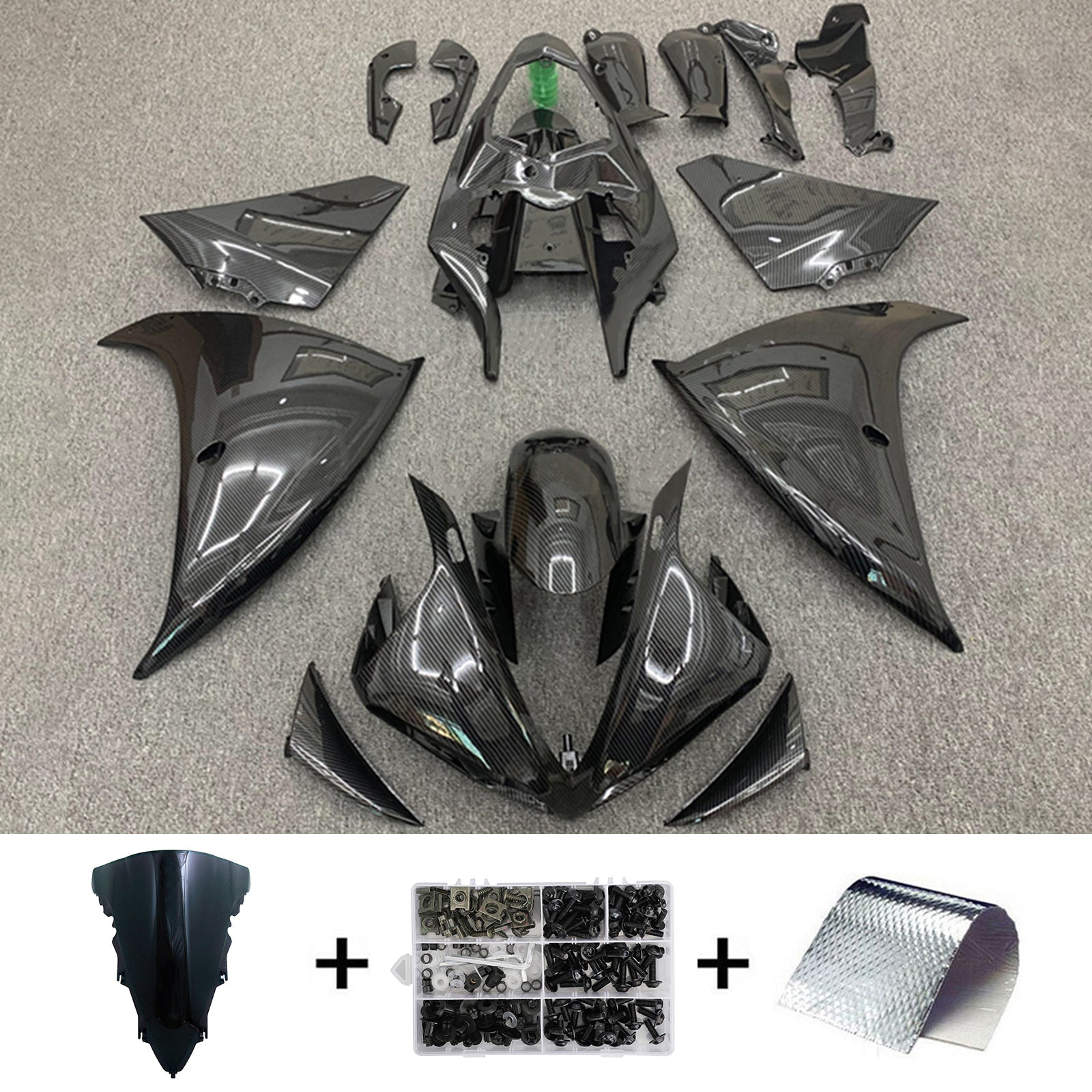 2012-2014 Yamaha YZF-R1 Injection Fairing Kit Bodywork Plastic ABS