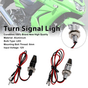 12V LED Turn Signal Indicator Light 8mm Universal Motorcycle For Yamaha