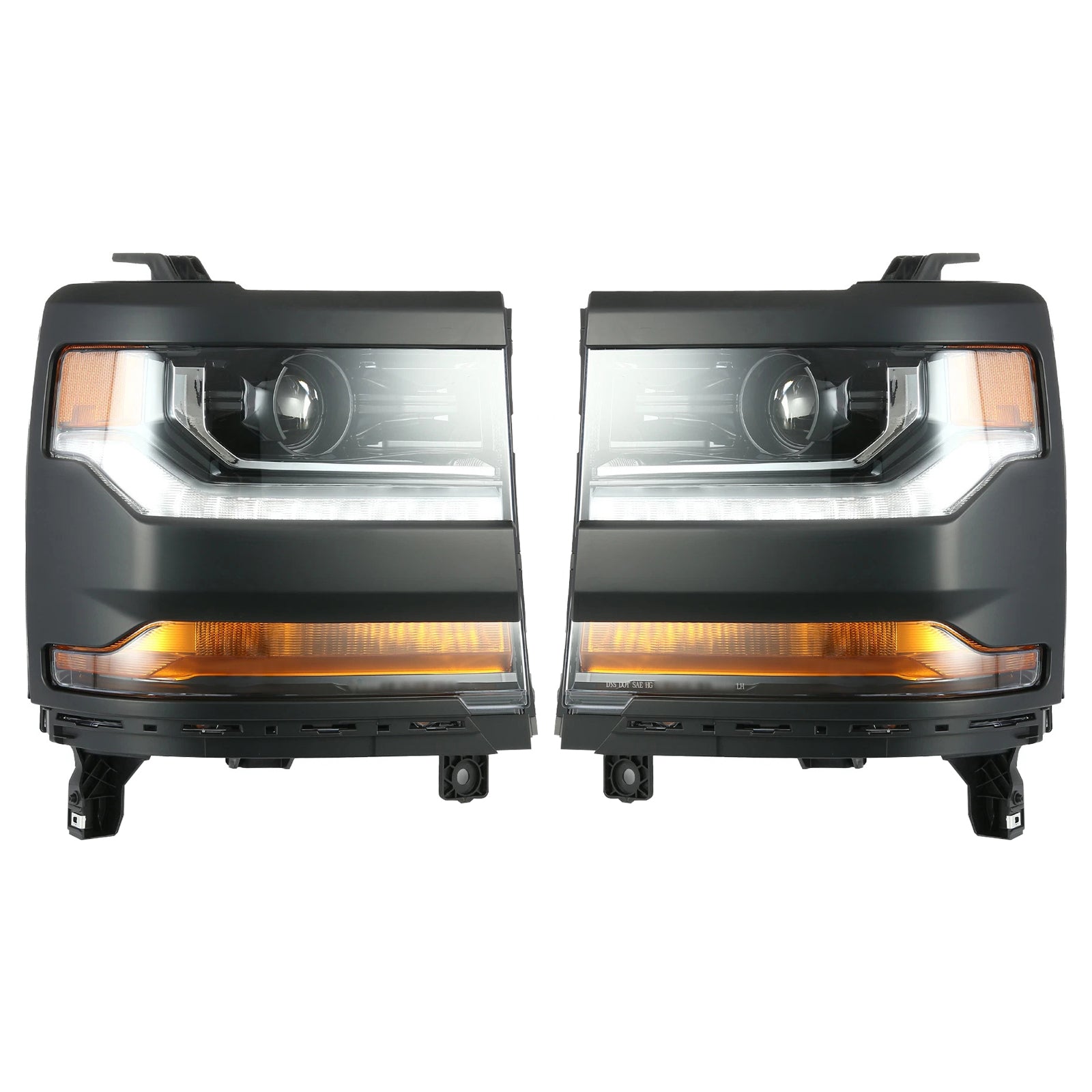 2016-2019 For Chevy Silverado 1500 Left+Right HID Xenon Projector Headlight 84388631 84181565