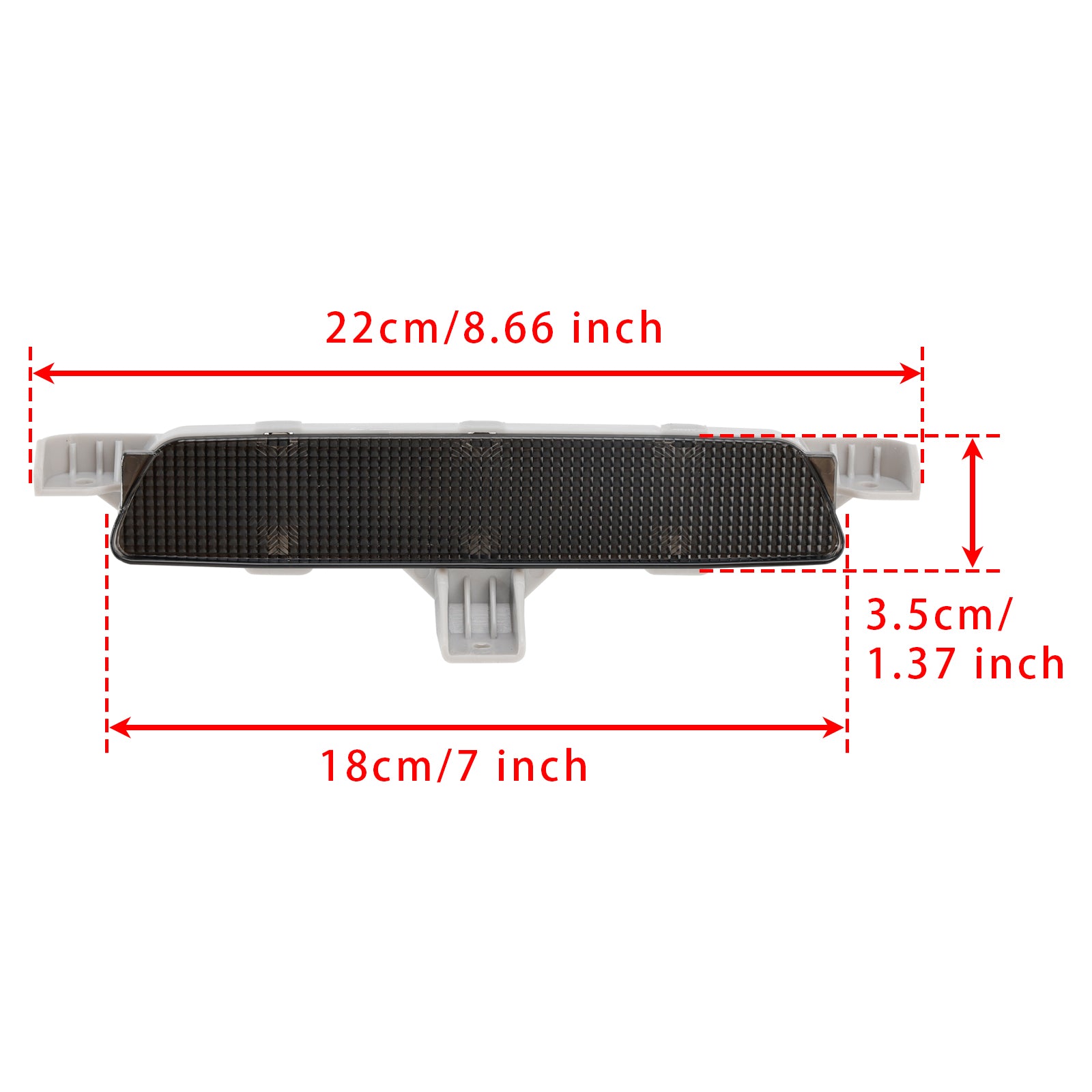 2008-2012 Chevrolet Malibu Rear High Mount Third Brake Light Lamp Black