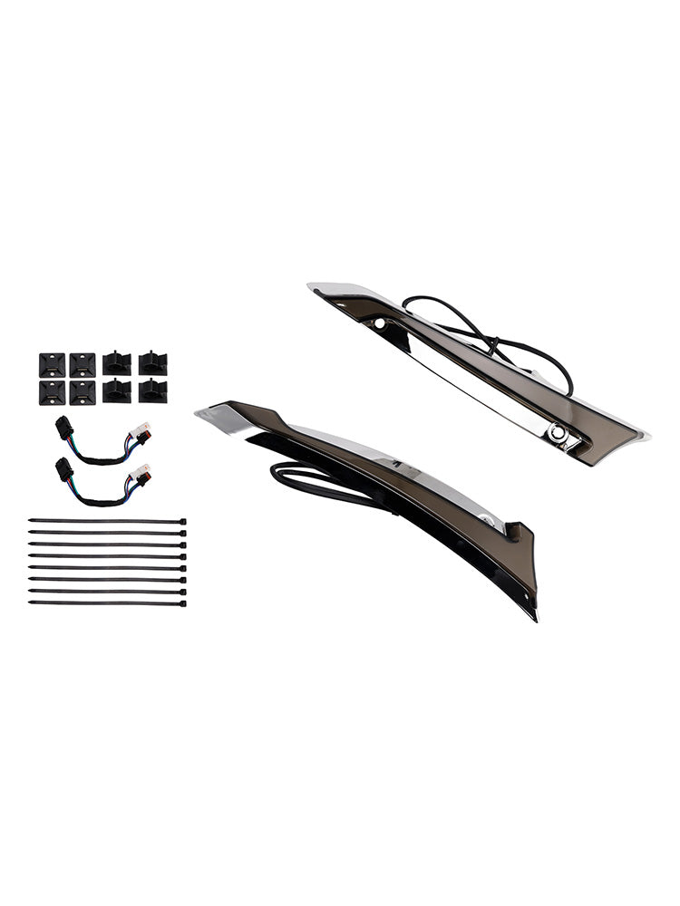 Windshield Trim LED Turn Signal Lights For Touring Road Glide 2014-2023