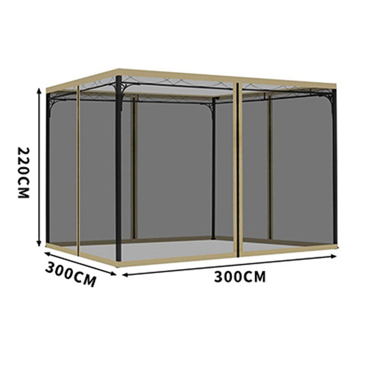 Outdoor Tent Anti-Mosquito Net Four-Corner Garden Courtyard Gazebo Net Cloth