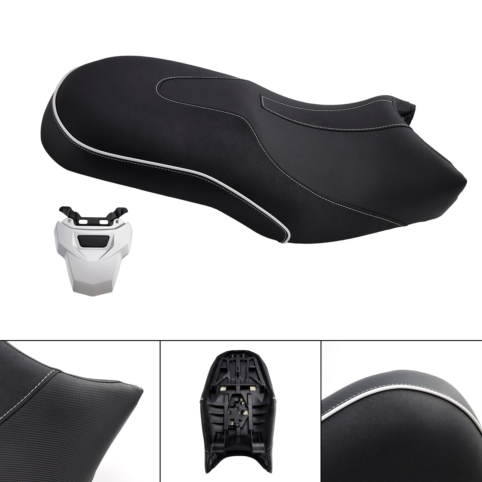 2018-2023 BMW R1250GS/ADV Rider Passenger Seat Front Rear Cushion Black