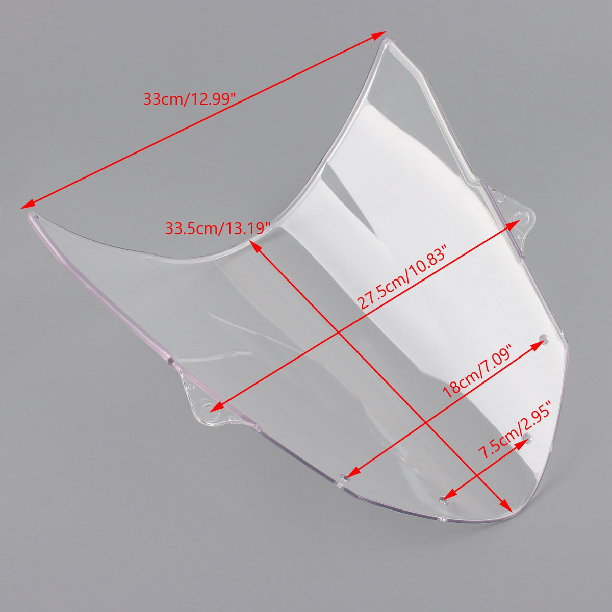 Windshield WindScreen fit for Kawasaki ZX6R 2009-2022 ZX10R 08-10 White