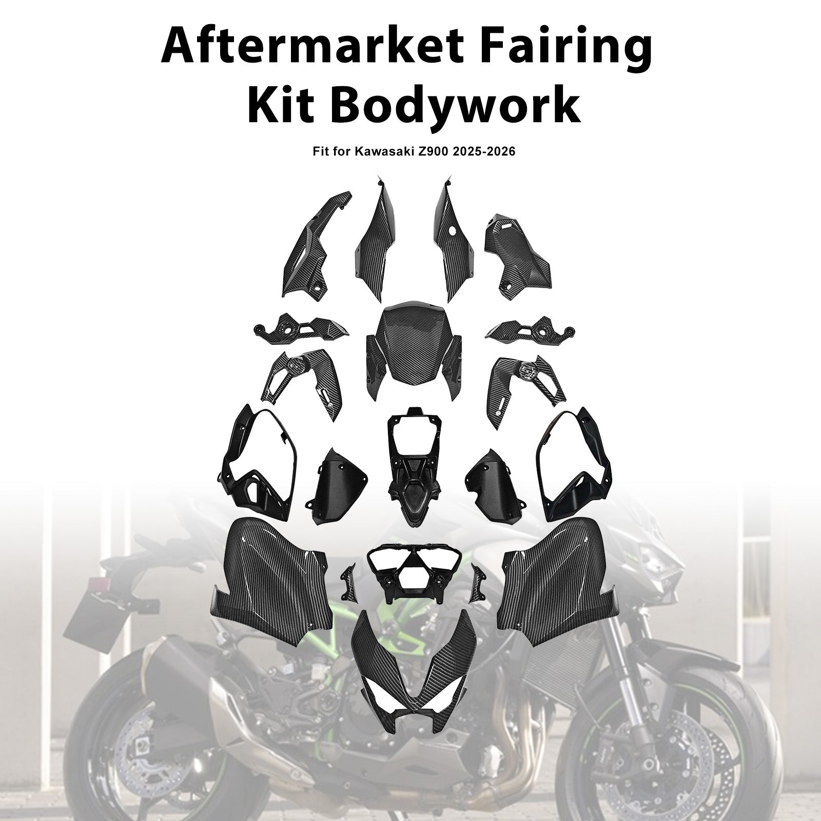 Injection Bodywork Fairing Kit for Kawasaki Z900 2025-2026