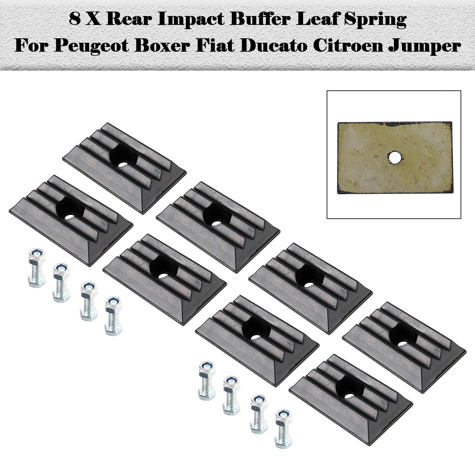 2006-up Fiat for Ducato 8 X Rear Impact Buffer Leaf Spring