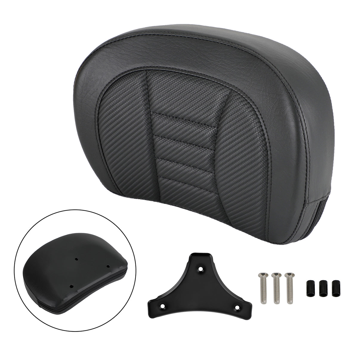 Driver Rider Sissy Bar Seat Backrest Pad for CVO Street Glide FLHXSE 2015-2021