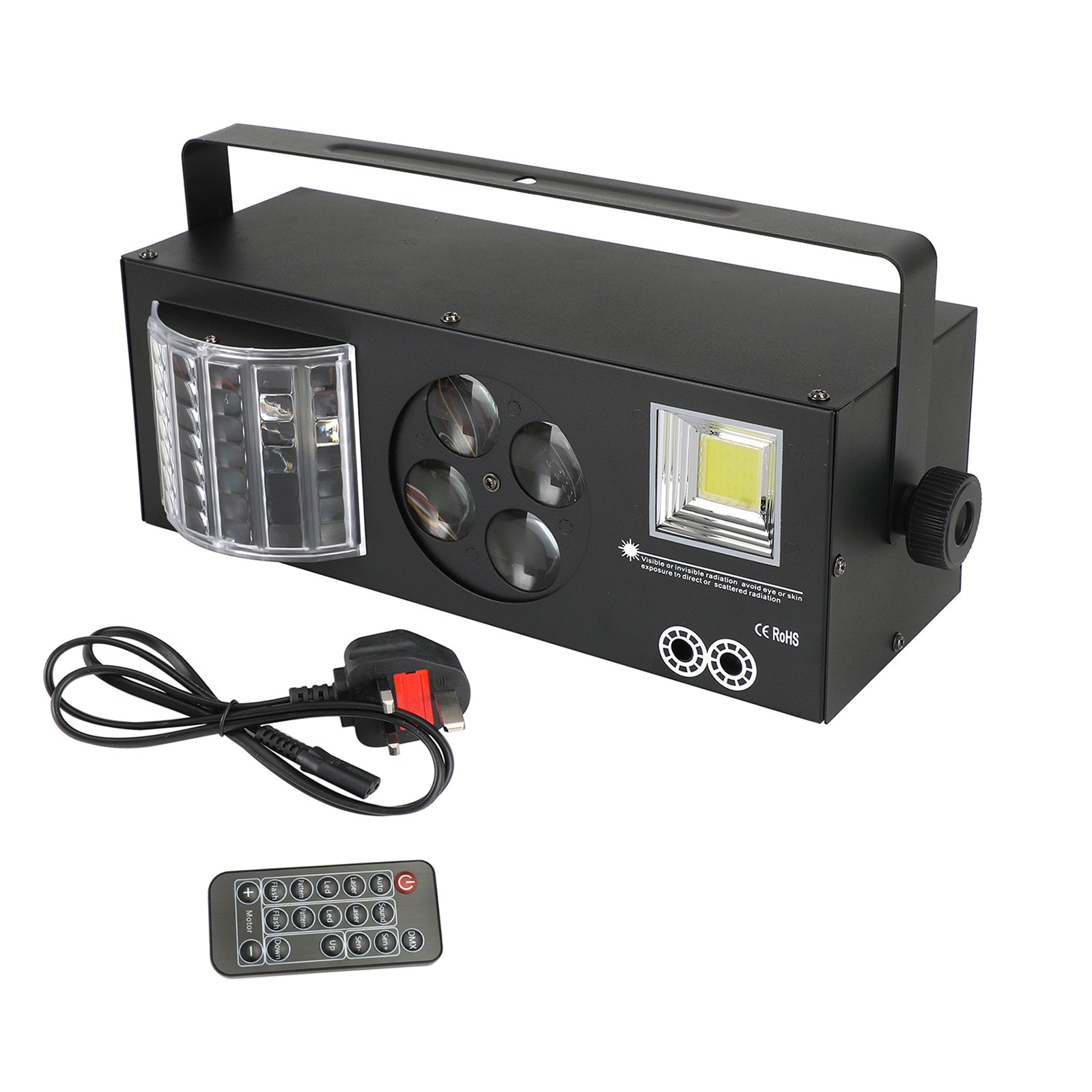 4In1 80W RGBW Pattern Strobe Lights LED DMX DJ Disco Party Stage Light+Remote
