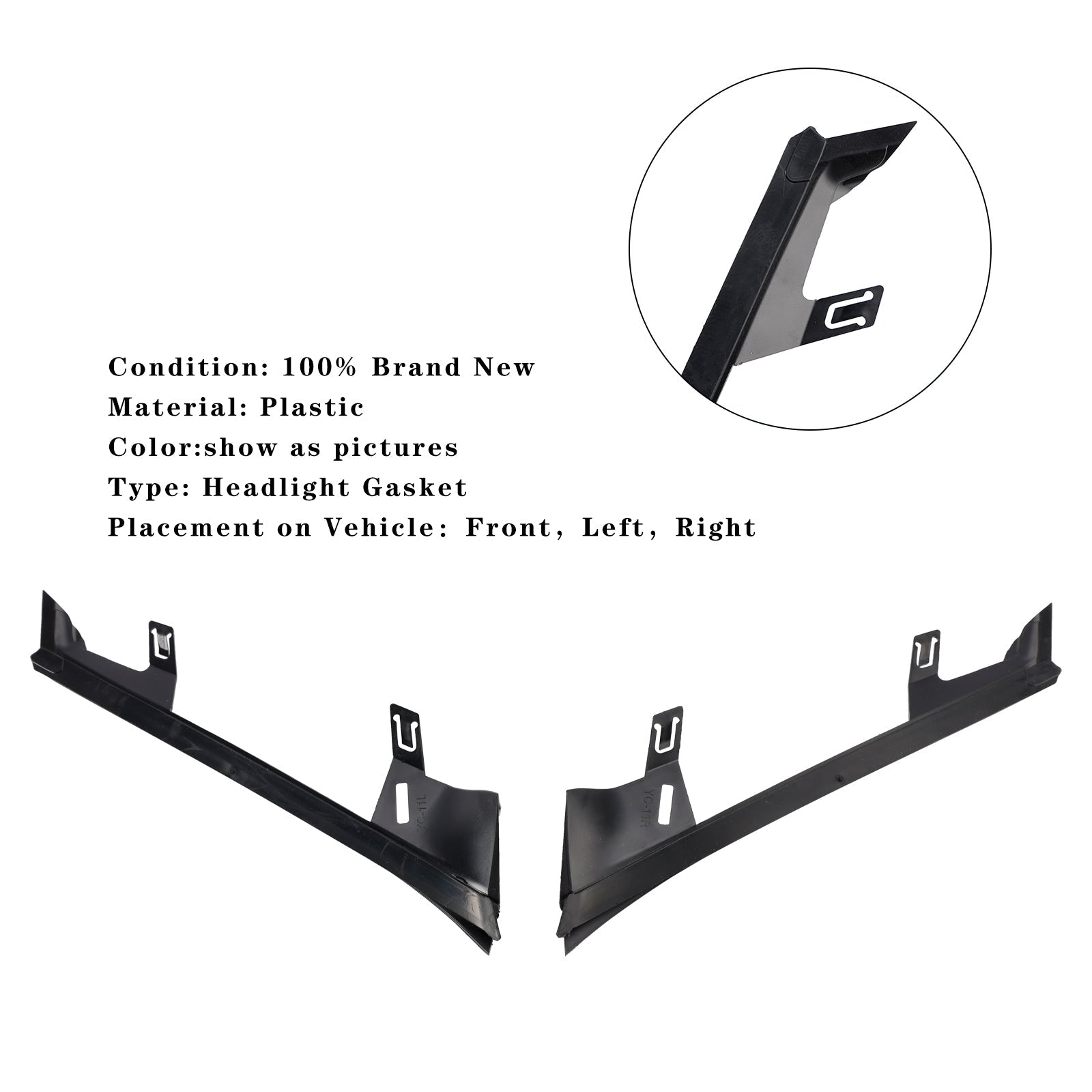 2010-2013 BMW 3 SERIES E92/E93 Pair Front Headlight Gaskets