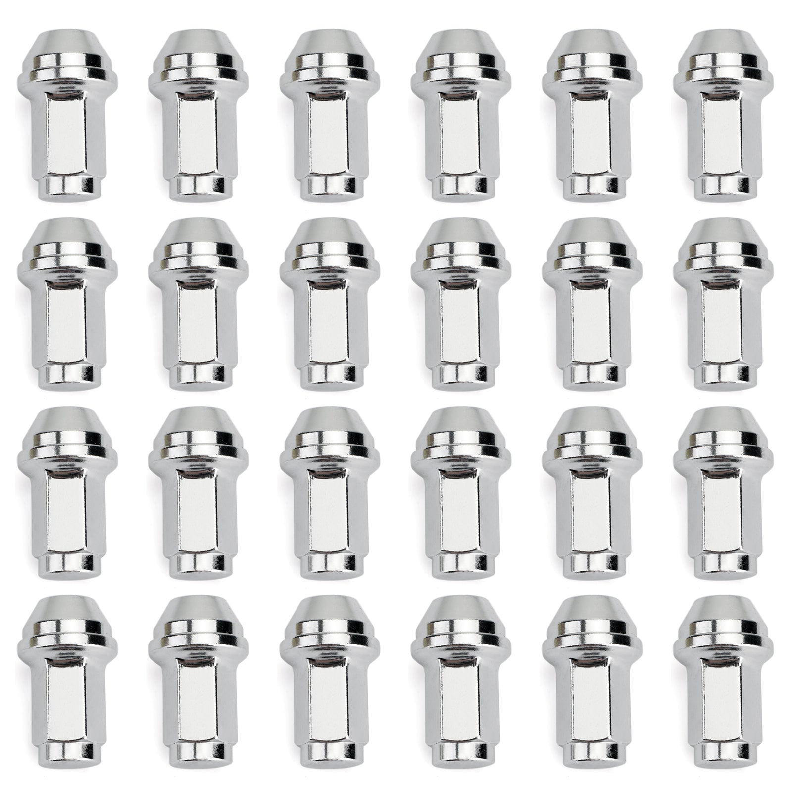 2004-2014 F150 (Will NOT fit F150 2015+) 24pcs 14x2 Carbon Steel Lugs Nuts 4L3Z-1012-A 4L3Z1012A