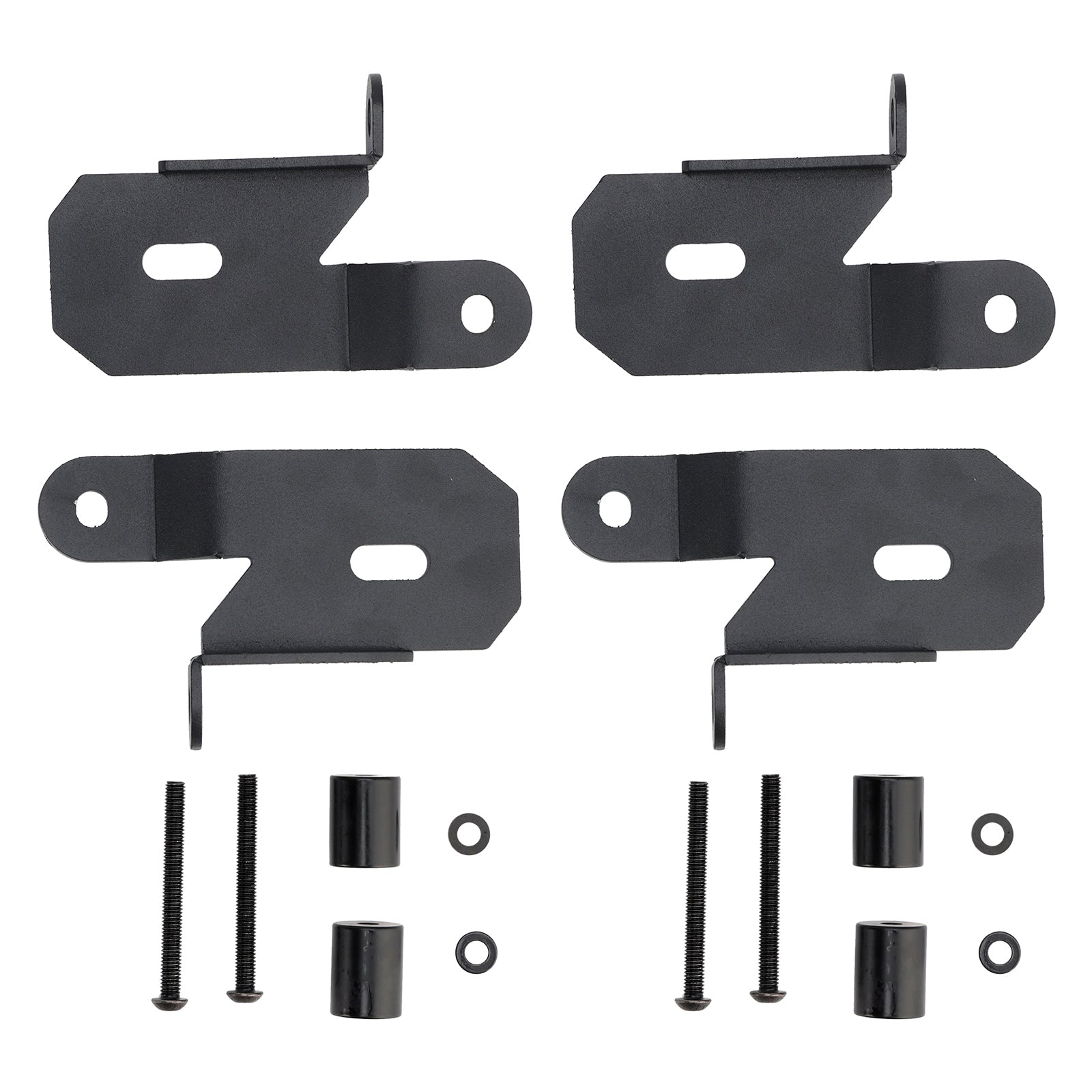 2 Pack 7318 A-Pillar Black Light Mount Brackets For Jeep Wrangler Jl 2018-2019