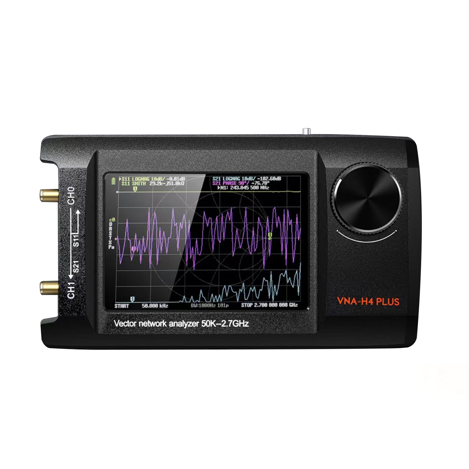 4Inch Upgraded NanoVNA Plus 50kHz-2.7GHz Handheld Vector Network Analyzer
