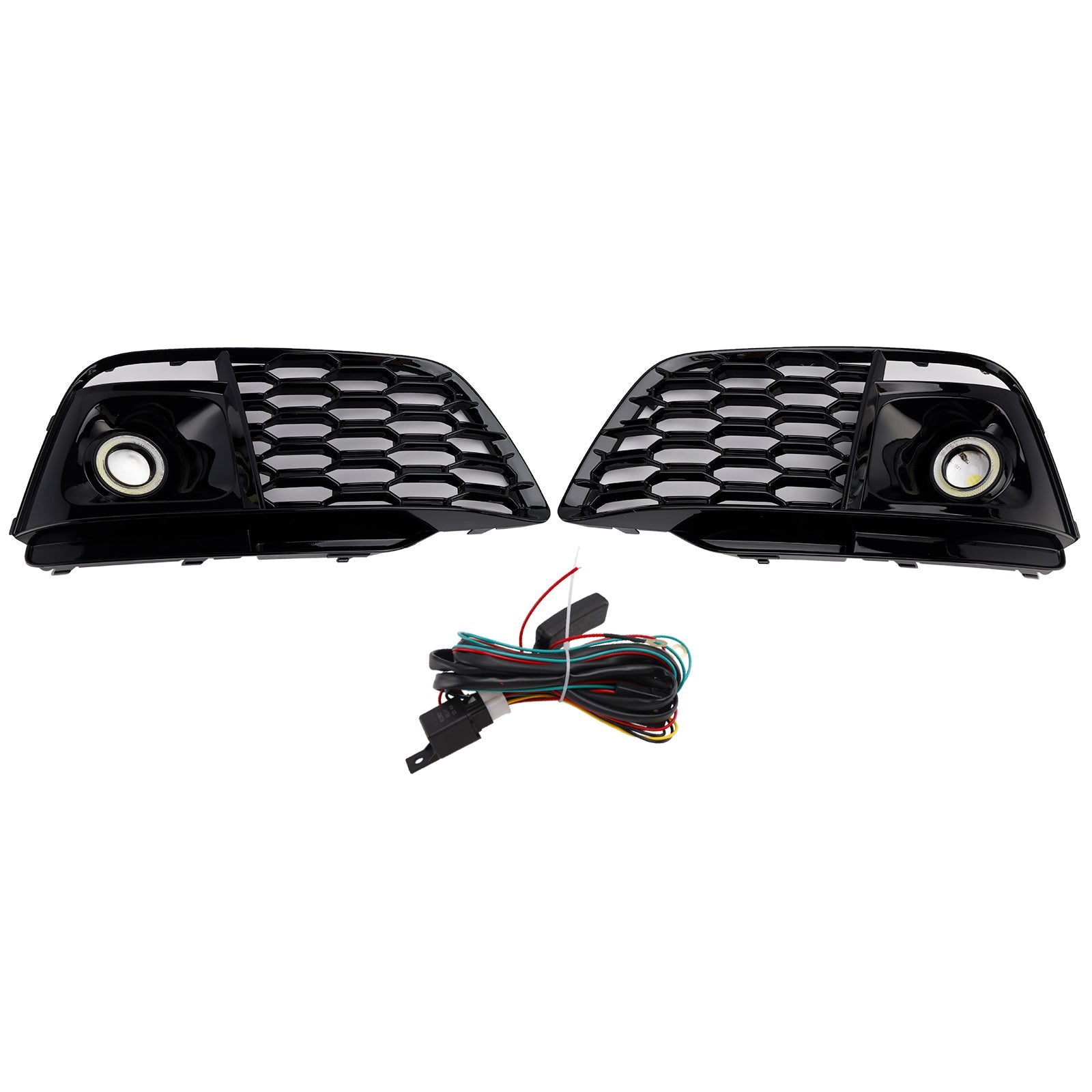 2018-2022 Fit Audi Q5 SQ5 Fog Light Grille Cover 80A807680L Pre-Facelift W/ACC