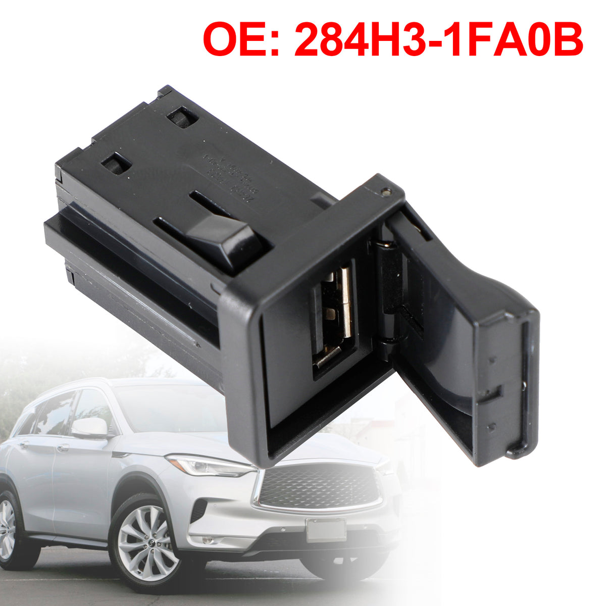 USB Connector Auxiliary Adapter 284H3-1FA0B for Nissan Infiniti 2008 - 2019