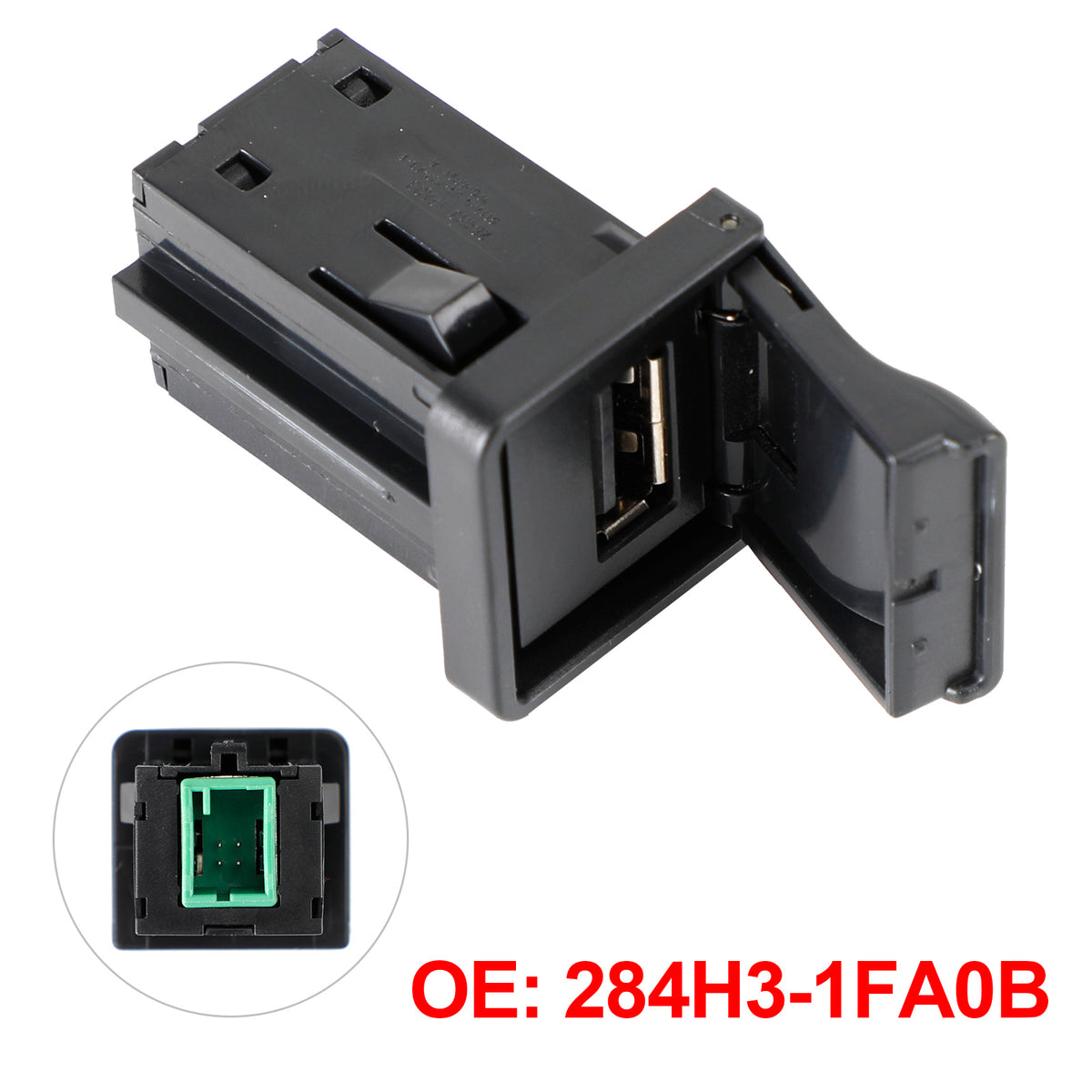 USB Connector Auxiliary Adapter 284H3-1FA0B for Nissan Infiniti 2008 - 2019