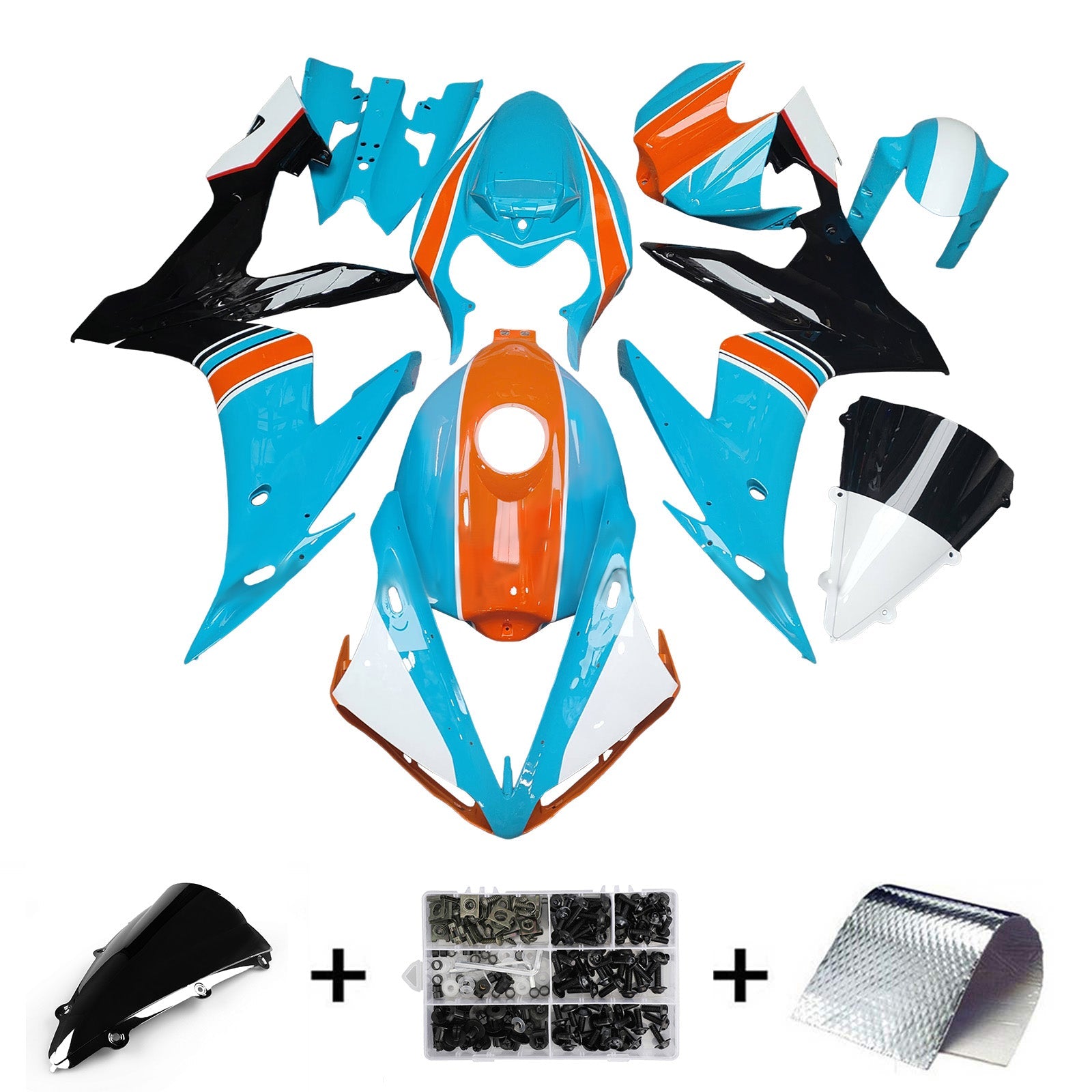 Injection Fairing Kit Bodywork Plastic ABS For Yamaha YZFR1 YZF-R1 2004-2006