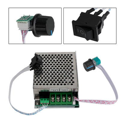 DC10V-50V 12V 24V 36V 40A PWM DC Motor Speed Controller CW CCW Reversible Switch