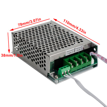 DC10V-50V 12V 24V 36V 40A PWM DC Motor Speed Controller CW CCW Reversible Switch