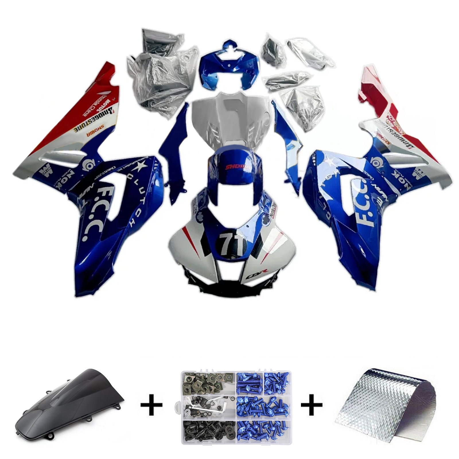 2020-2025 Honda CBR1000RR-R Injection Fairing Kit Bodywork Plastic ABS #108