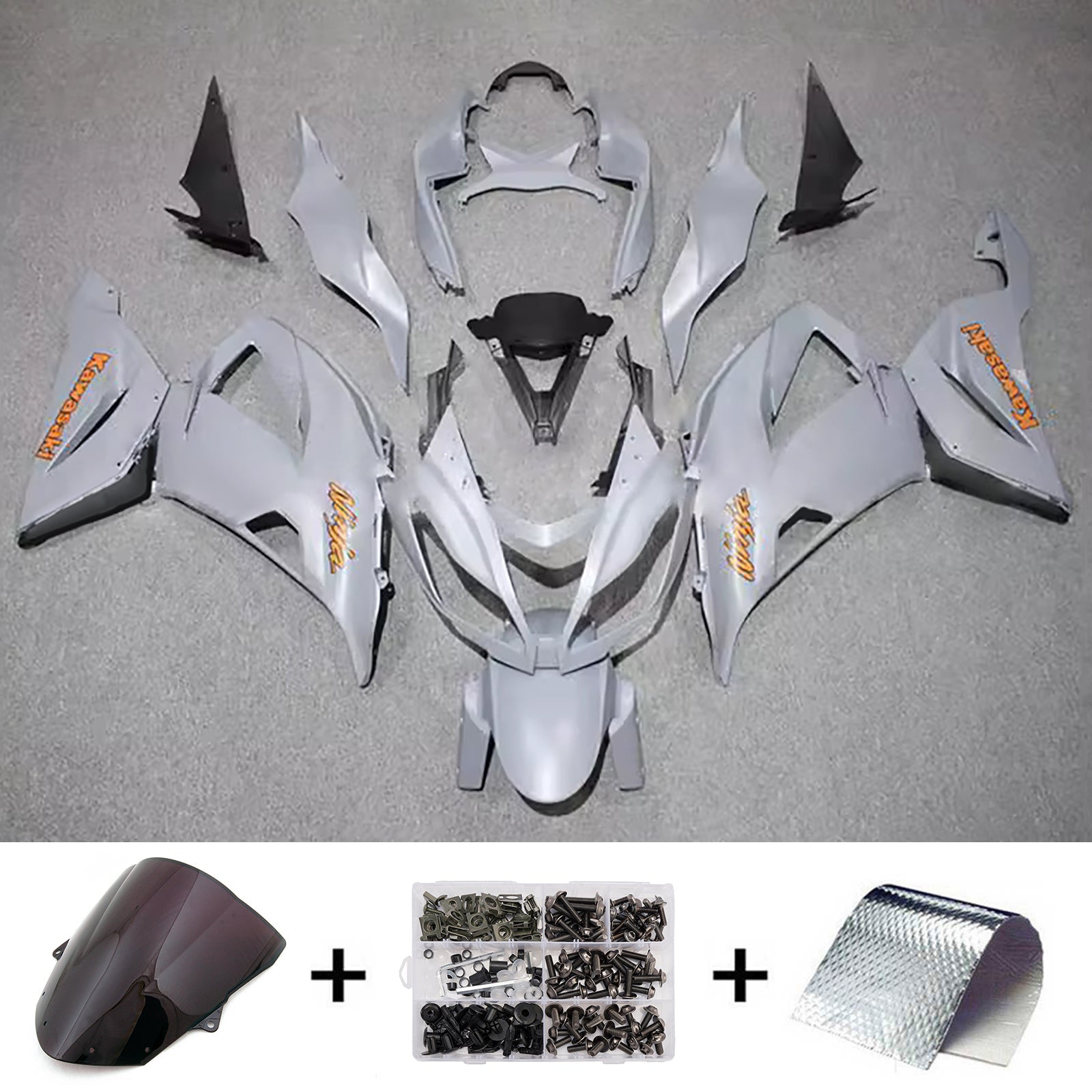 Injection Fairing Kit Bodywork Plastic ABS fit For Kawasaki ZX6R 636 2013-2018