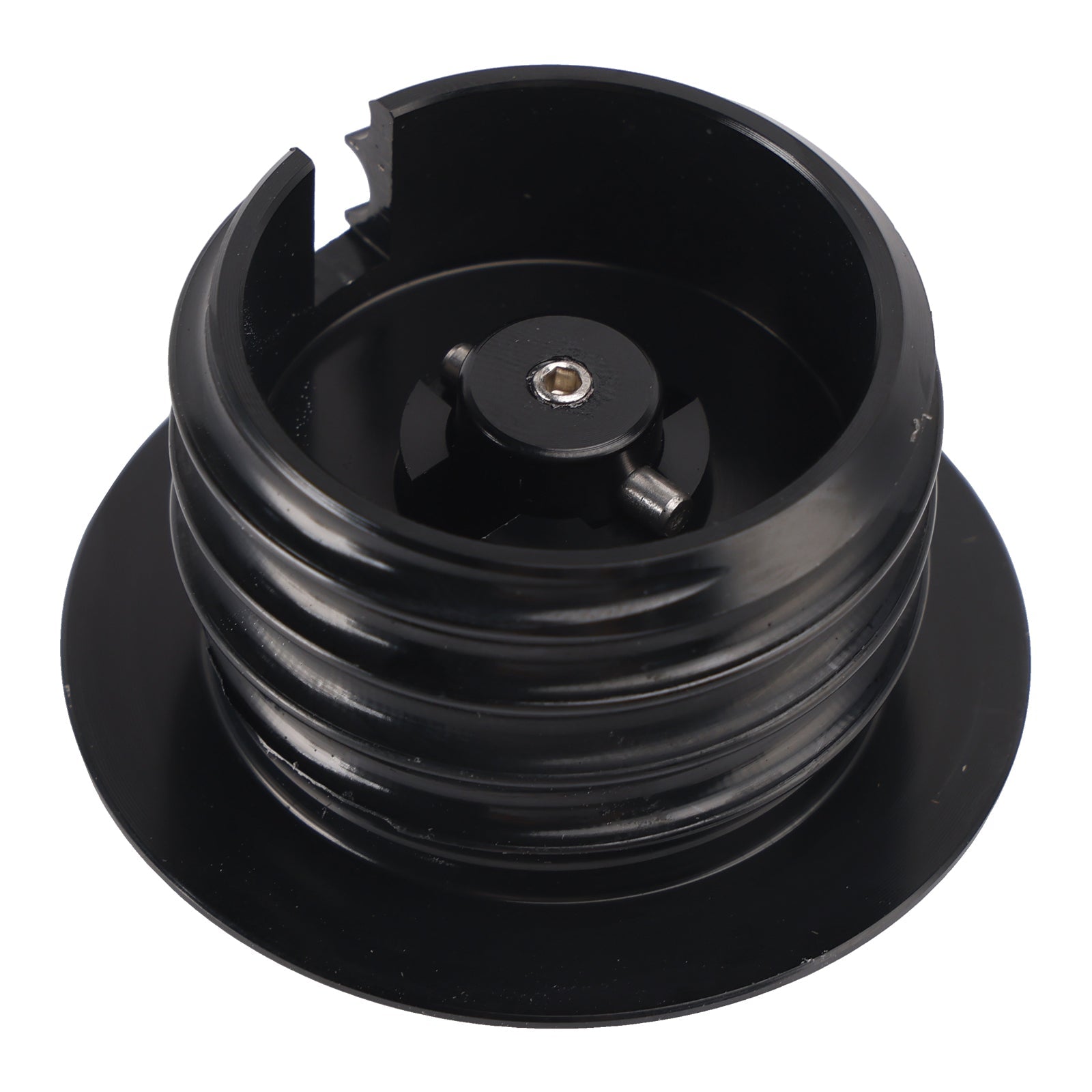 Pop Up Vented Gas Cap Set Black For Softail Low Rider Dyna Sport Super Glide
