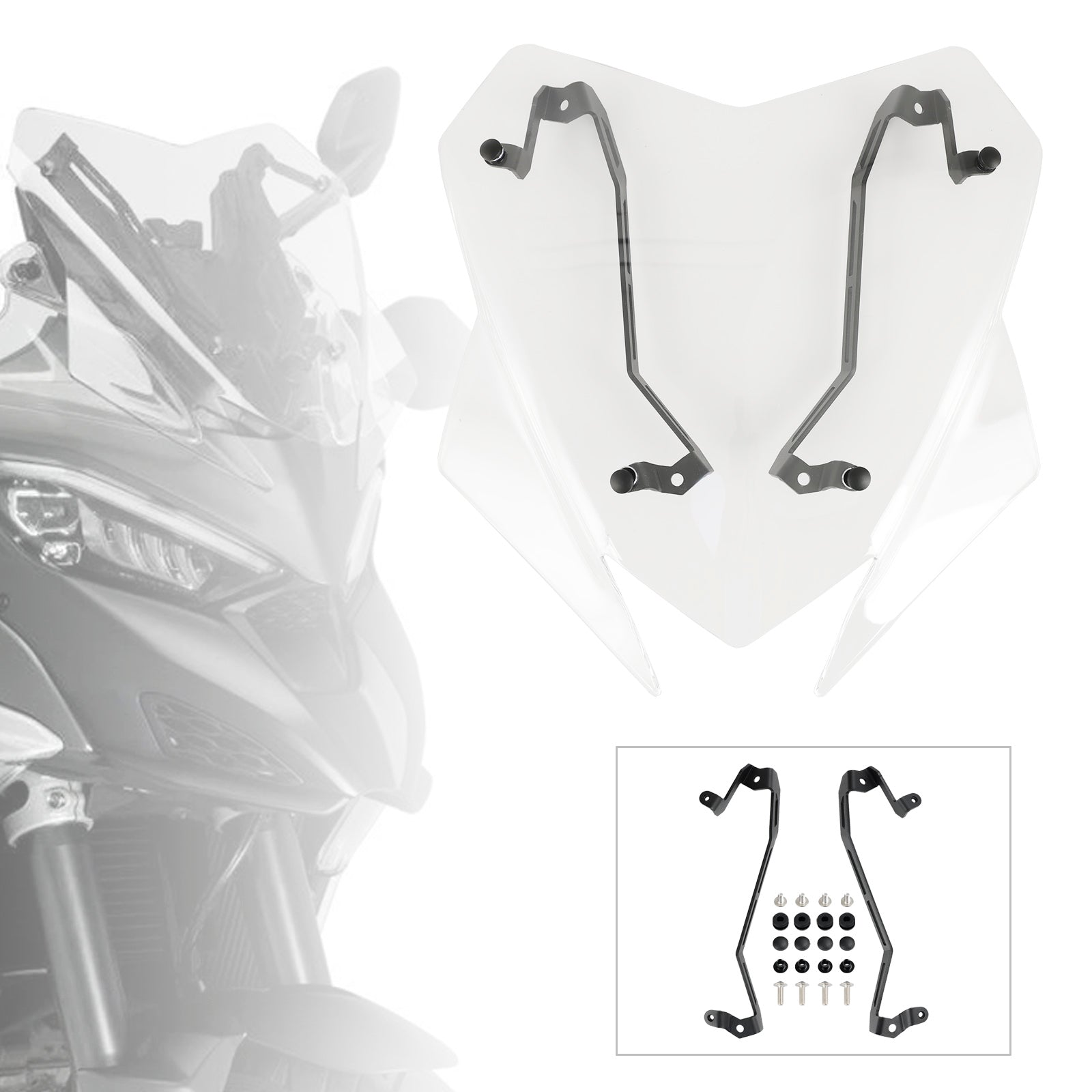 2021-2023 DUCATI MULTISTRADA V4/S/S SPORT Windshield WindScreen Generic
