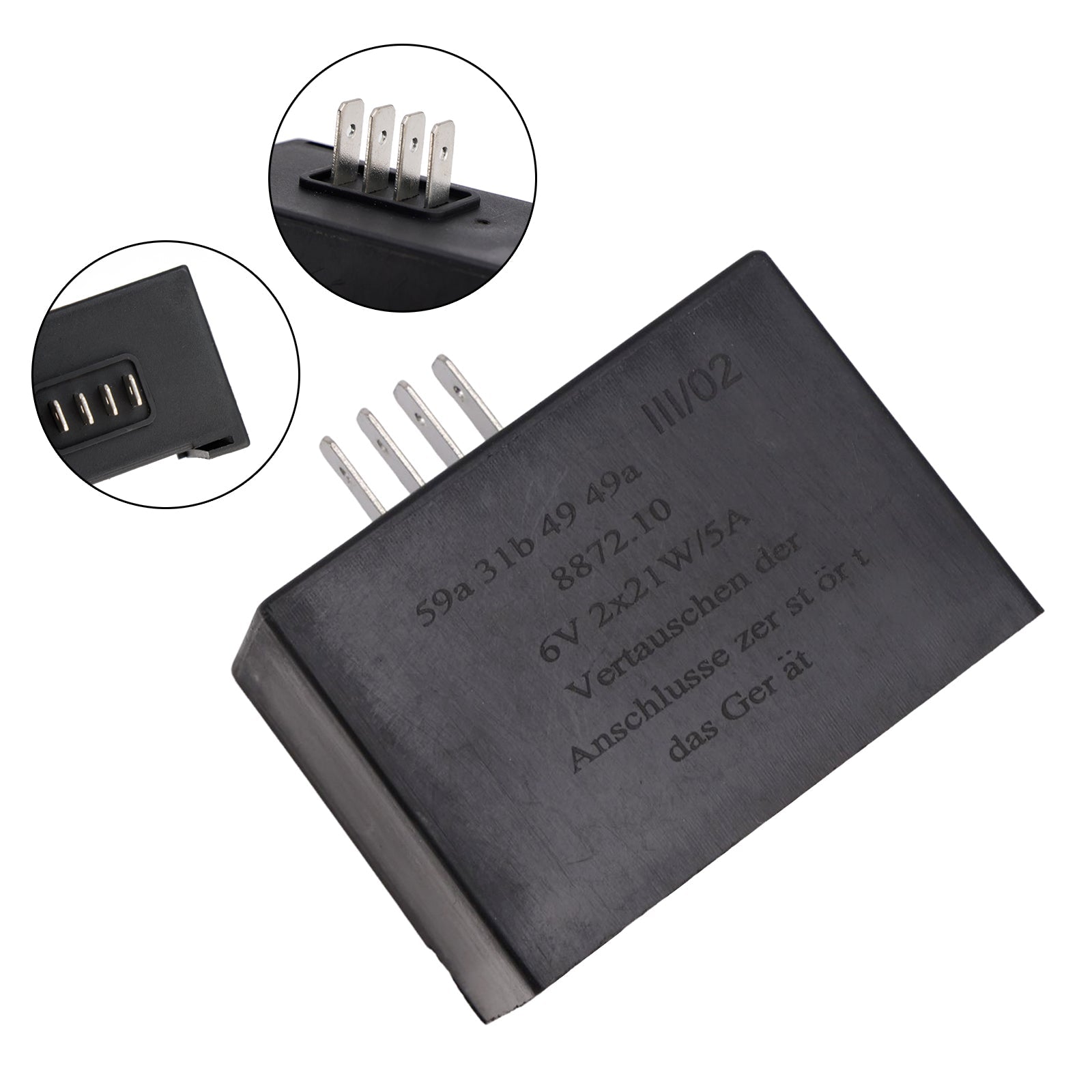 Voltage Regulator Flasher Relay fit for Simson 6V 2X21W/5A RELAY S50 S51 S53 S80