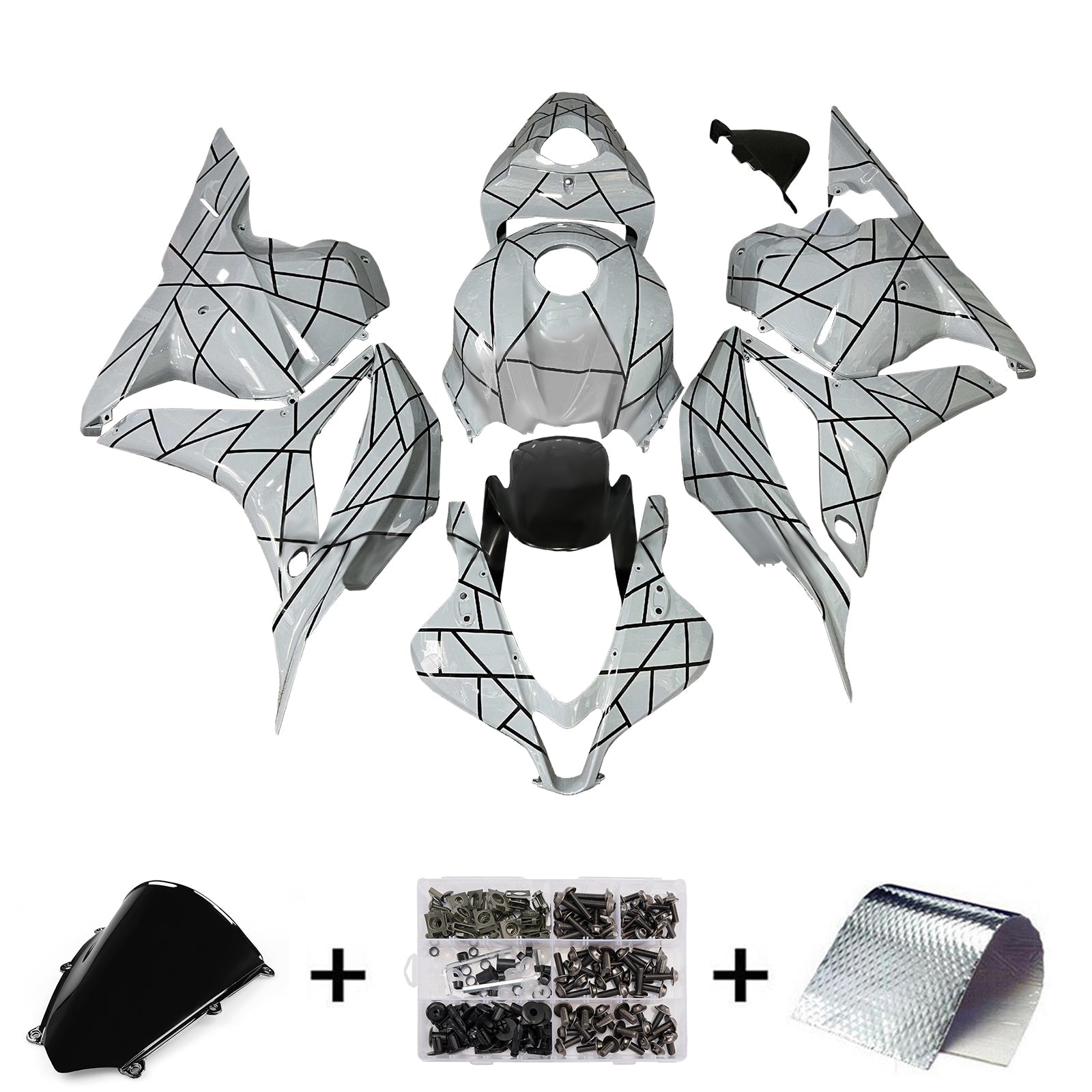 Injection Fairing Kit Bodywork Plastic ABS For Honda CBR600RR 2009-2012 F5
