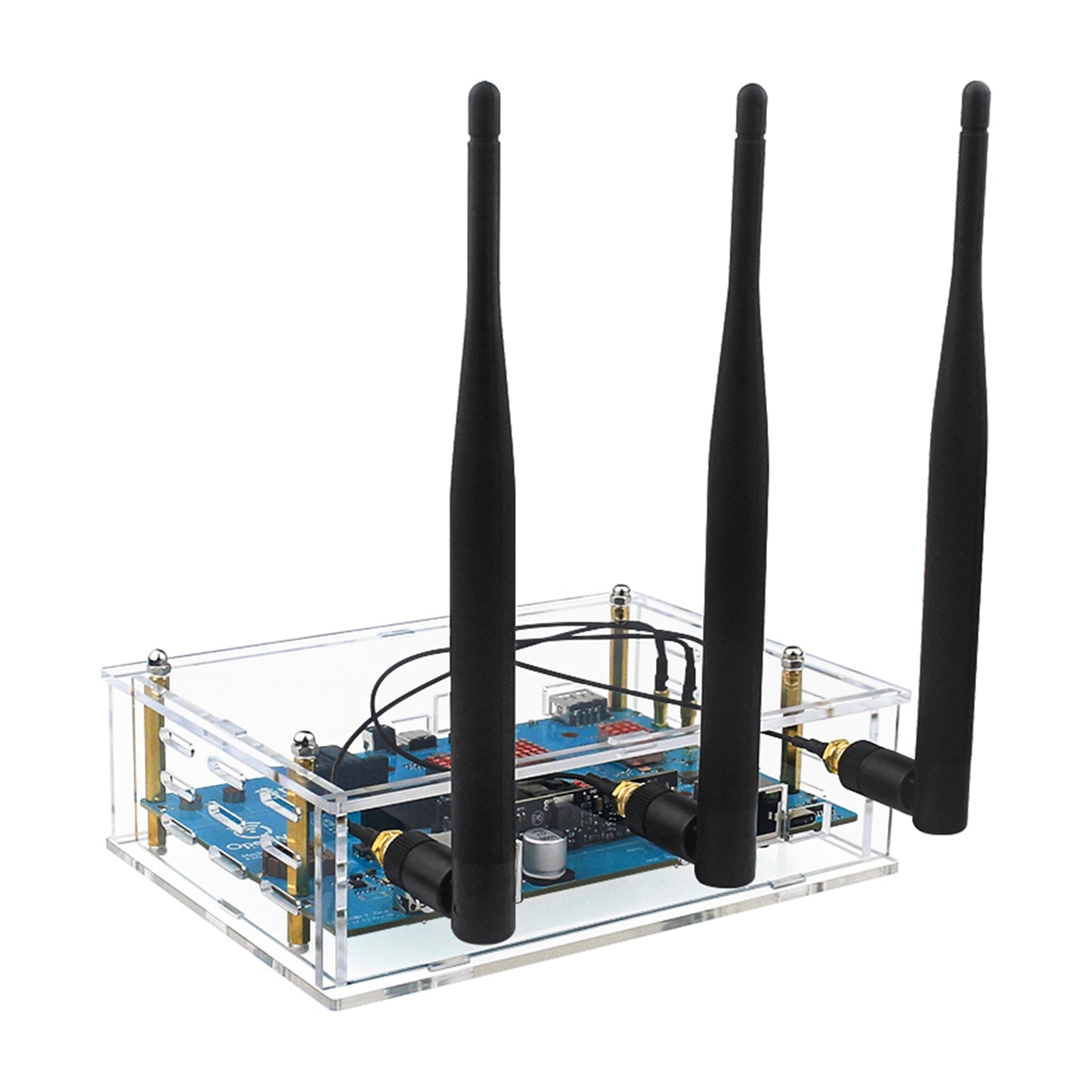 BananaPi Openwrtone Shell Acrylic Transparent Protective Shell External Antenna