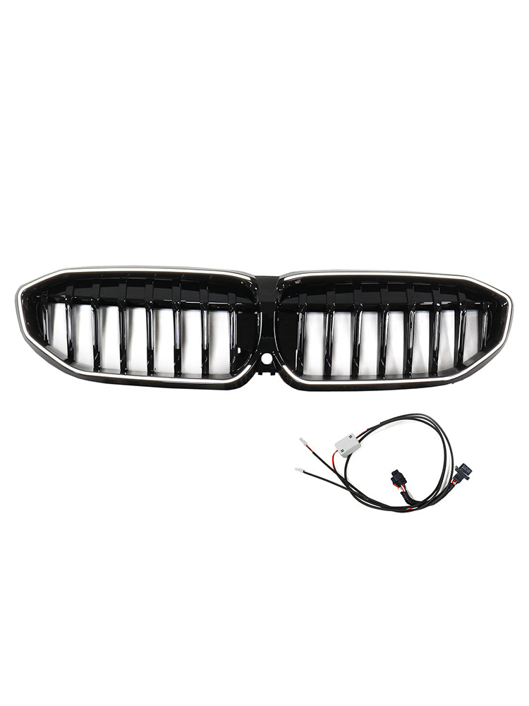 2019-2022 BMW 3 Series G20 Glossy Black Kidney Grille Grill 51138072085