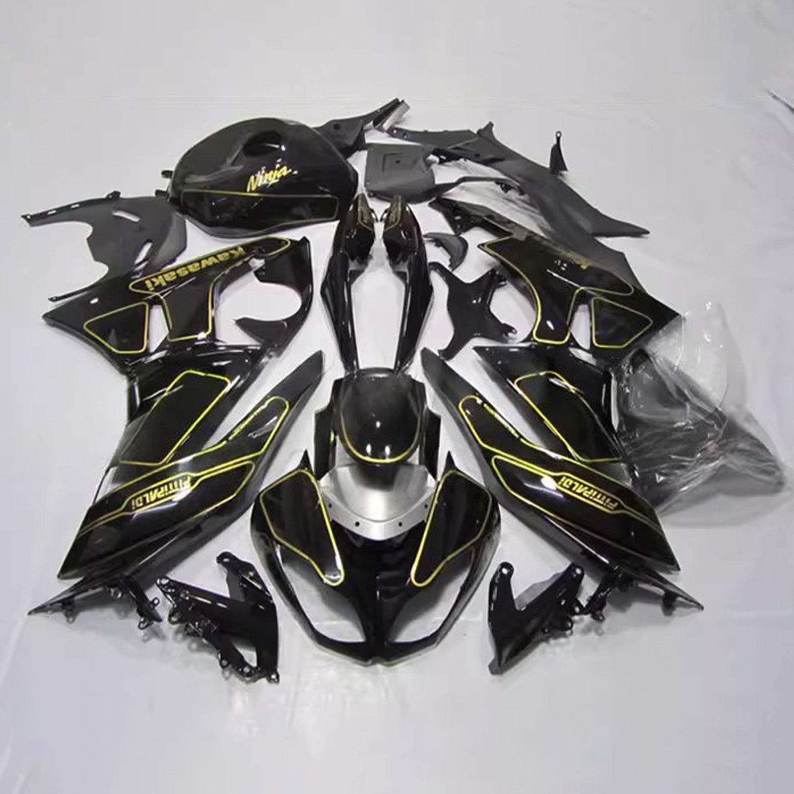 Injection Fairing Kit Bodywork Plastic ABS fit For Kawasaki ZX6R 636 2009-2012