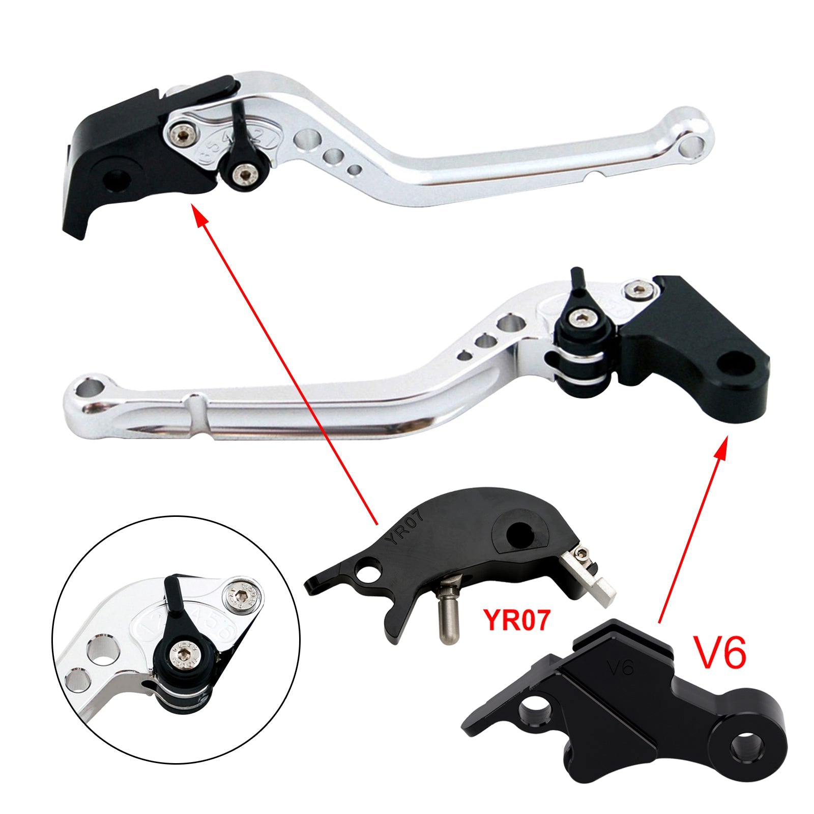Long Clutch Brake Lever fit for YAMAHA XSR900 XSR900GP MT-09 MT-09SP 2024-2025
