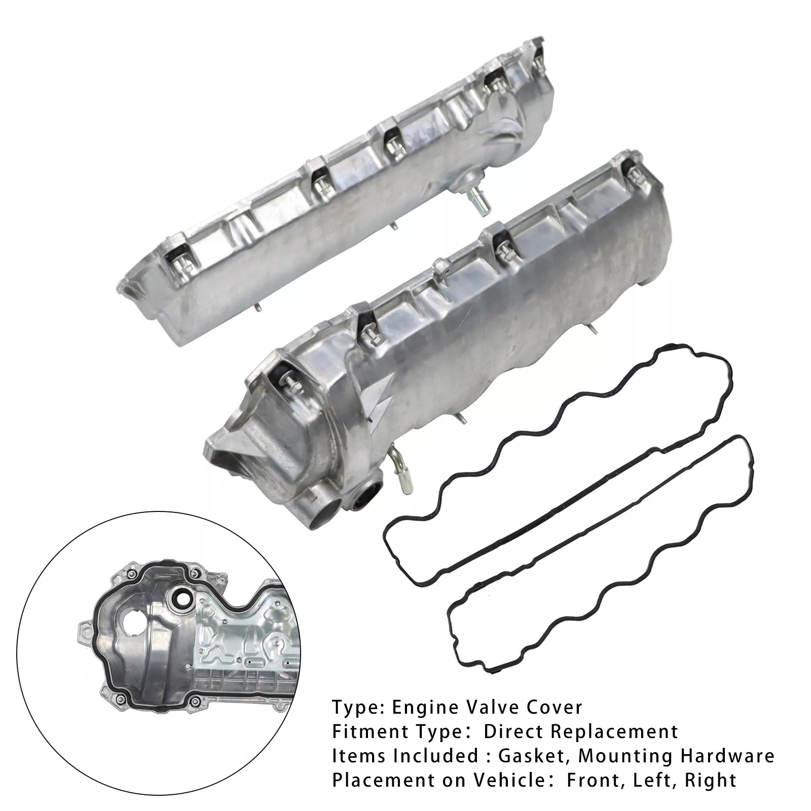 2004-2010 Ford F-150 V8 5.4L 2PCS LH+RH Engine Valve Cover 9L1Z6582D