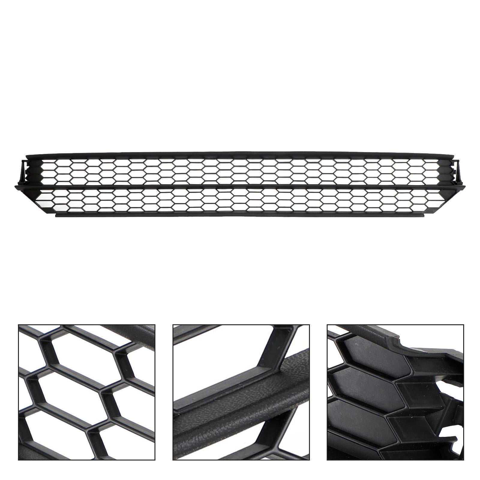 2012-2015 VW Passat Honeycomb Front Bumper Lower Grill Grille Black