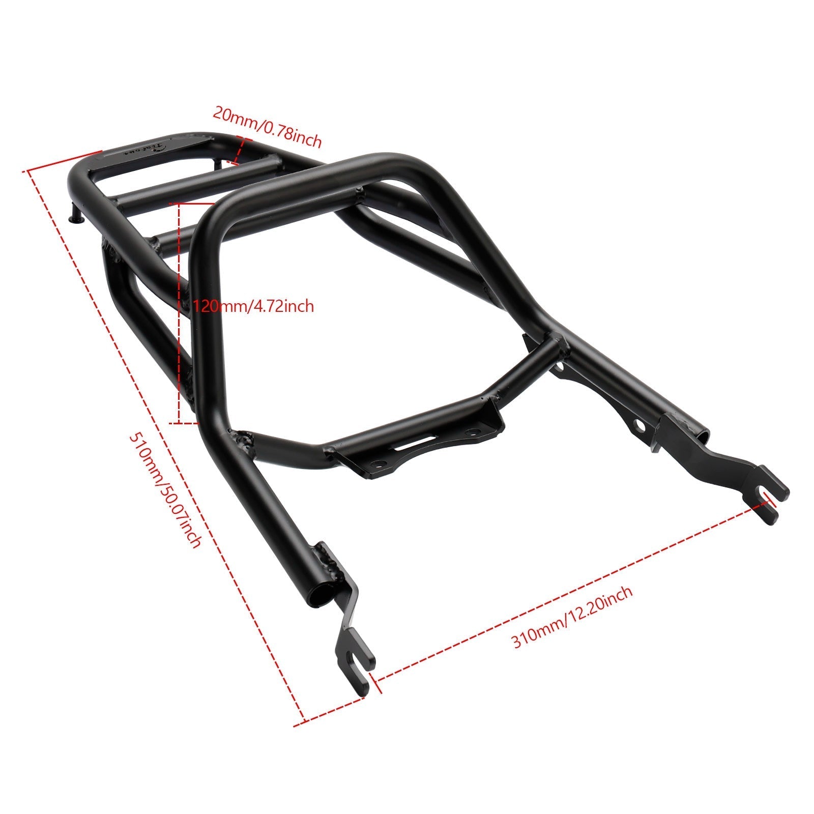 2022 2023 Honda Dax 125 ST 125 Luggage Carry Rack Tube Rear Rack - Black