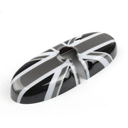 Black Union Jack UK Flag Rear View Mirror Cover For R61 2012-2016 Paceman Cooper and Cooper S