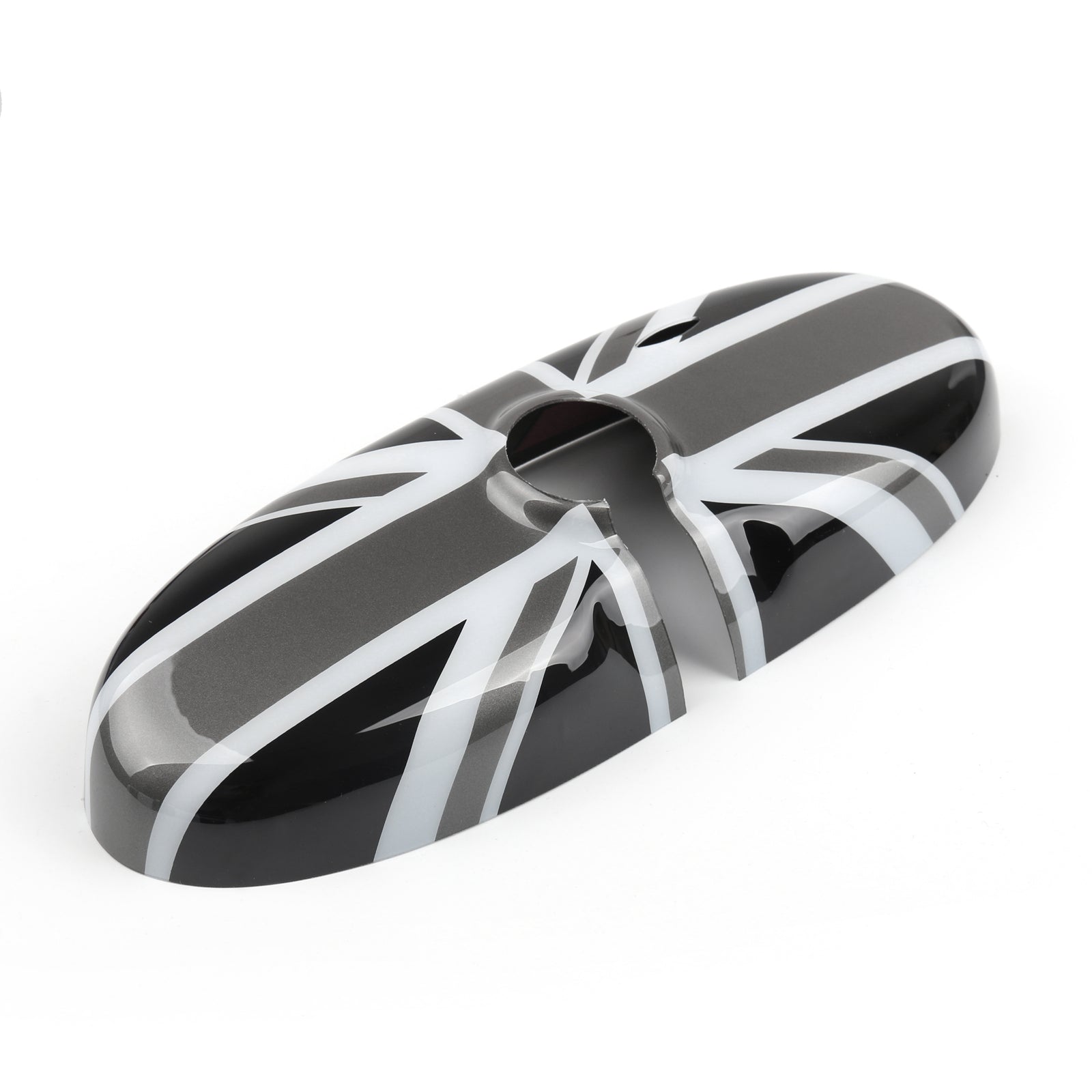 Black Union Jack UK Flag Rear View Mirror Cover For R60 2010-2016 Countryman Cooper and Cooper S
