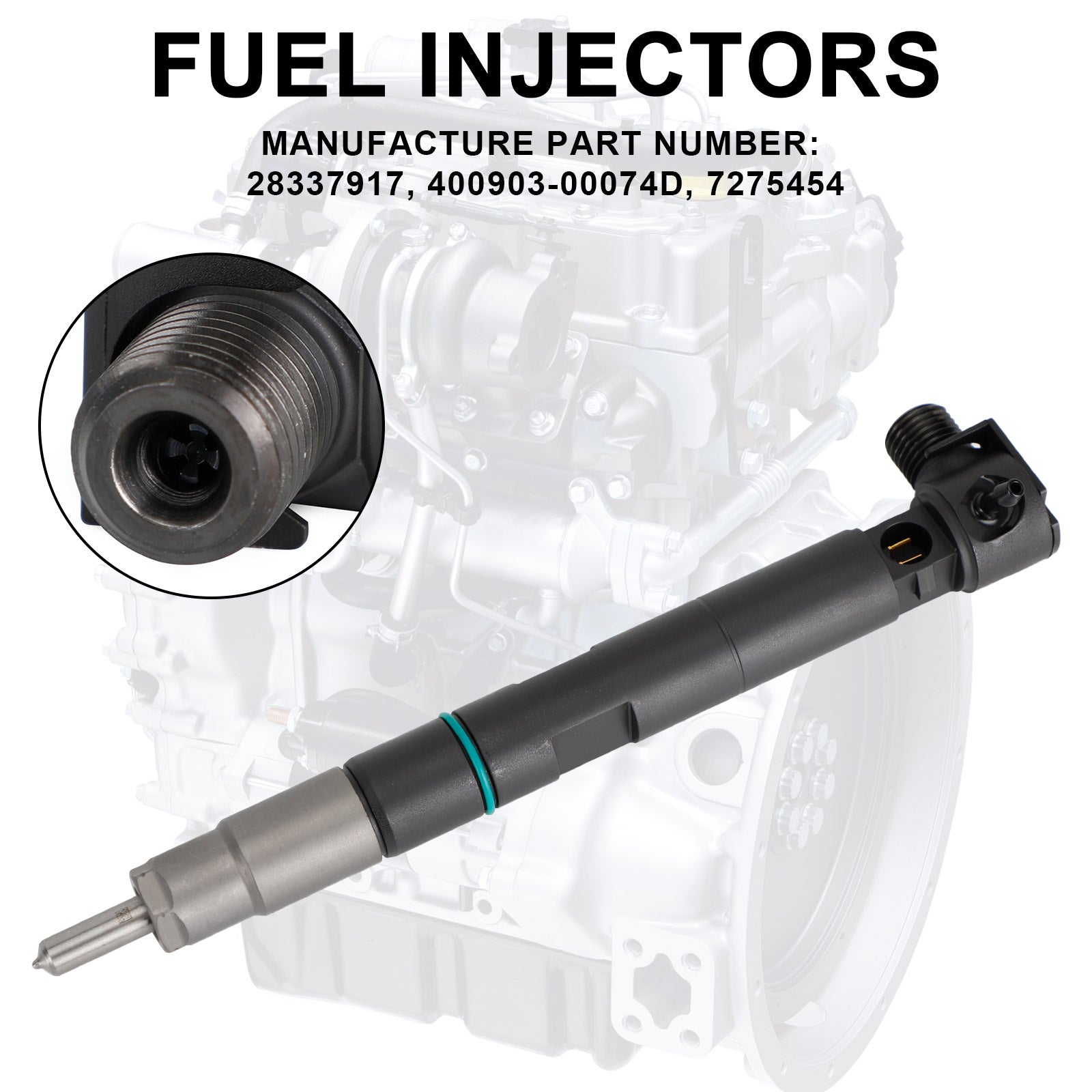 1PCS Fuel Injectors 400903-00074D fit Bobcat fit Doosan D24 D18 Engine 28337917 Fedex Express