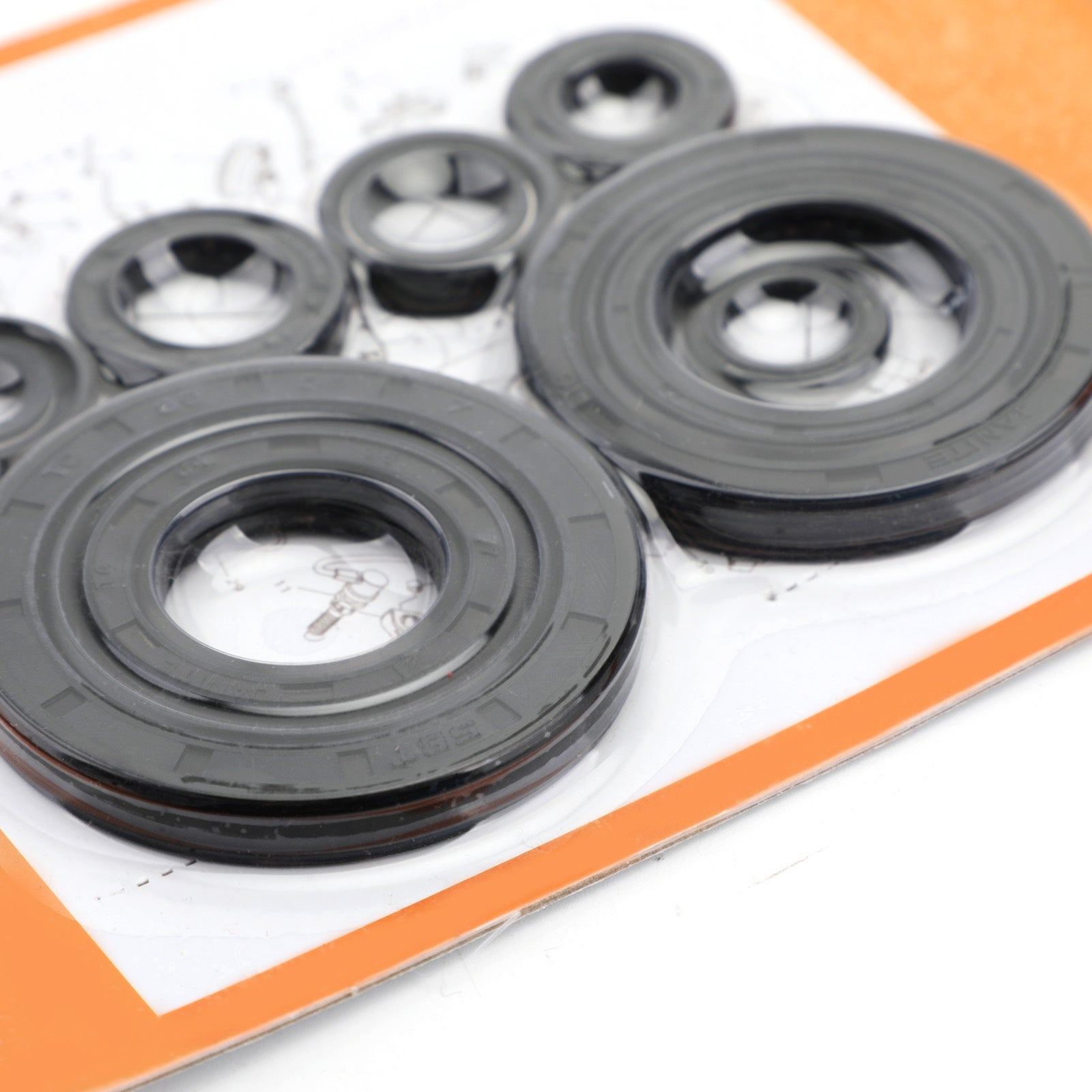 Complete Engine Oil Seal Crankcase Kit - 9pcs for Honda CRF250R 2010-2017 Generic