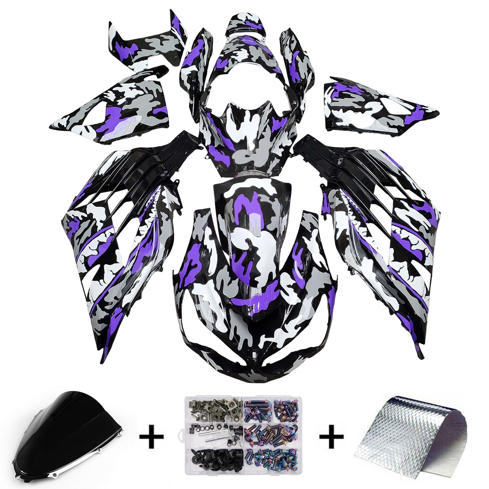 Injection Fairing Kit Bodywork fit For Kawasaki ZX14R ZZR1400 2012-2026