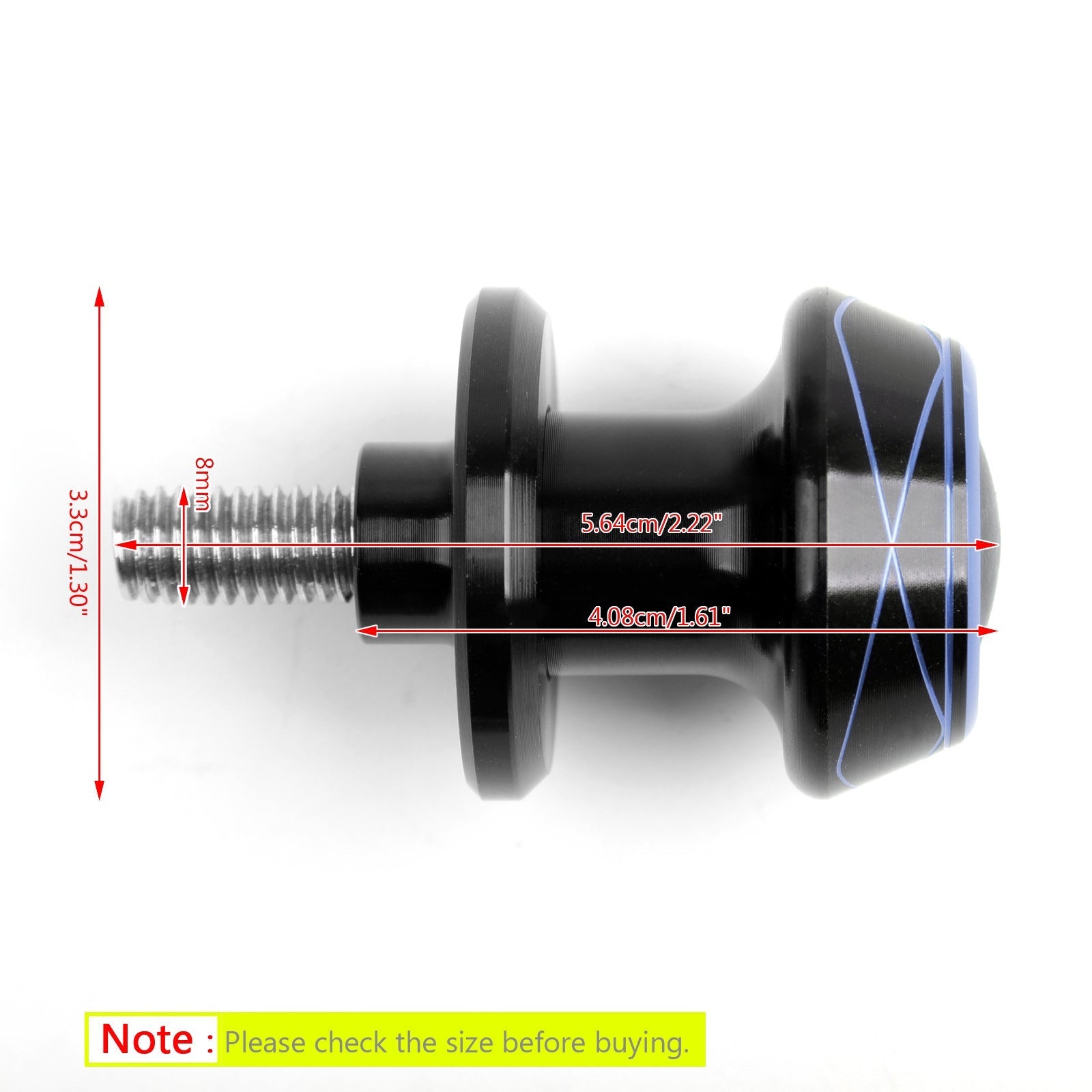 1Pair 8mm Moto CNC Swingarm Swing Arm Spools Spool Sliders For Suzuki Honda