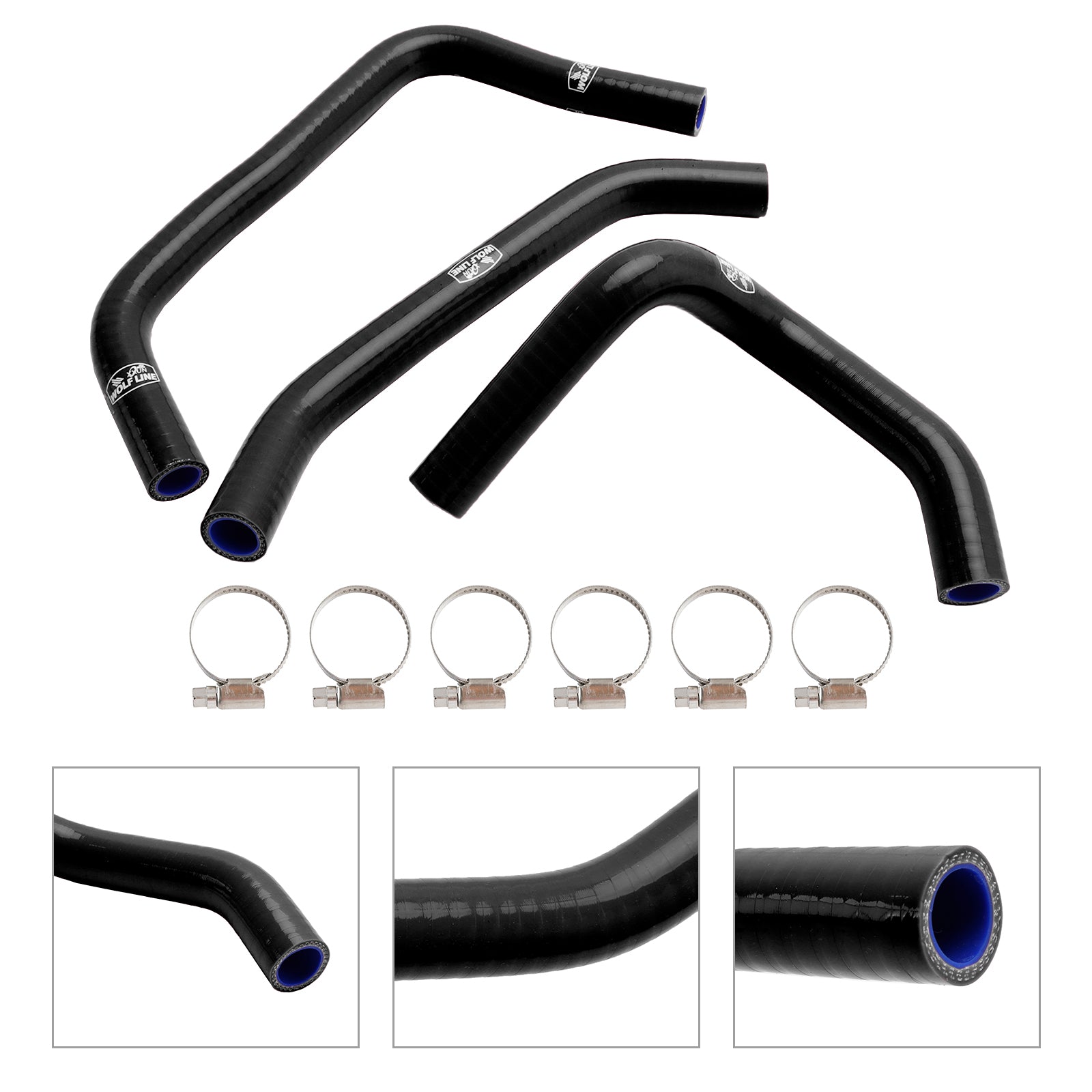 2023-2024 Kawasaki ZX4R ZX-4RR Silicone Radiator coolant Hose kit