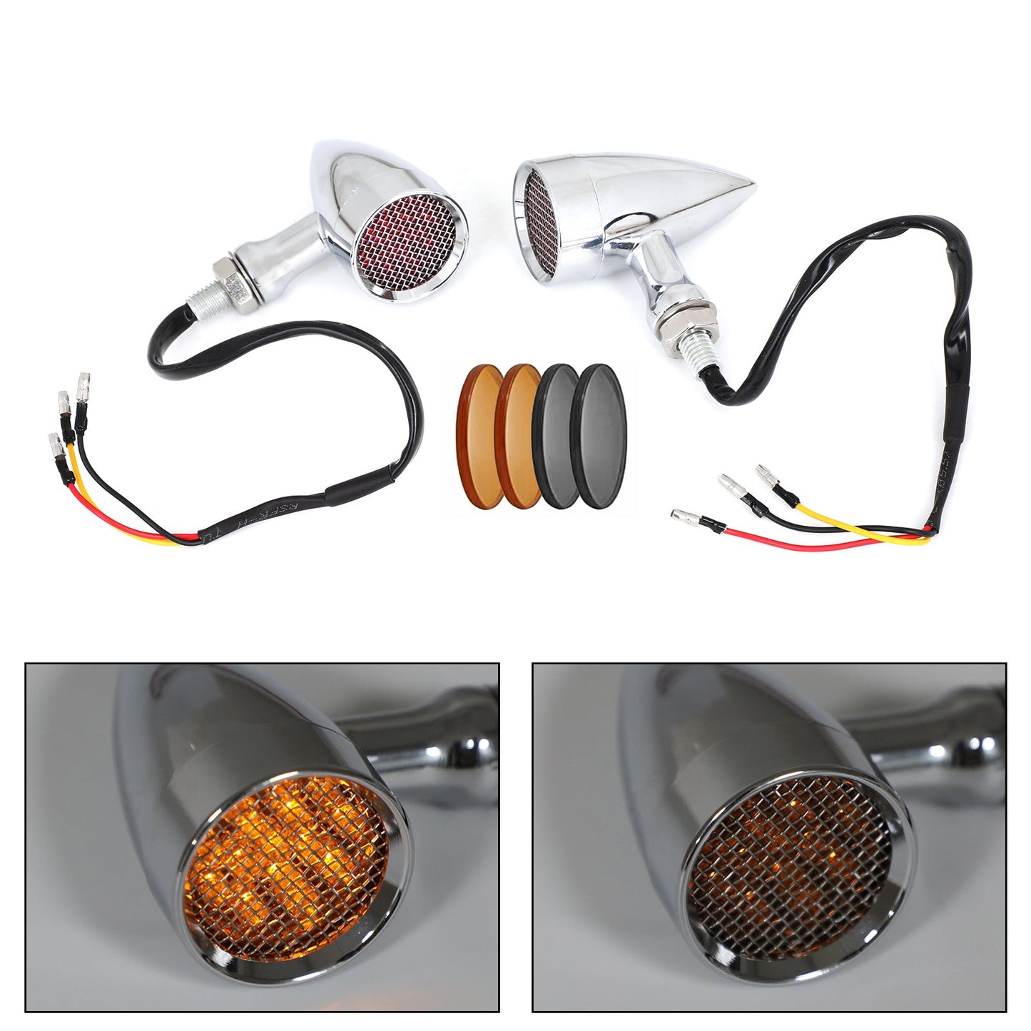 M10 Universal Motorcycle LED Turn Signal Light Indicators Blinker Lamp