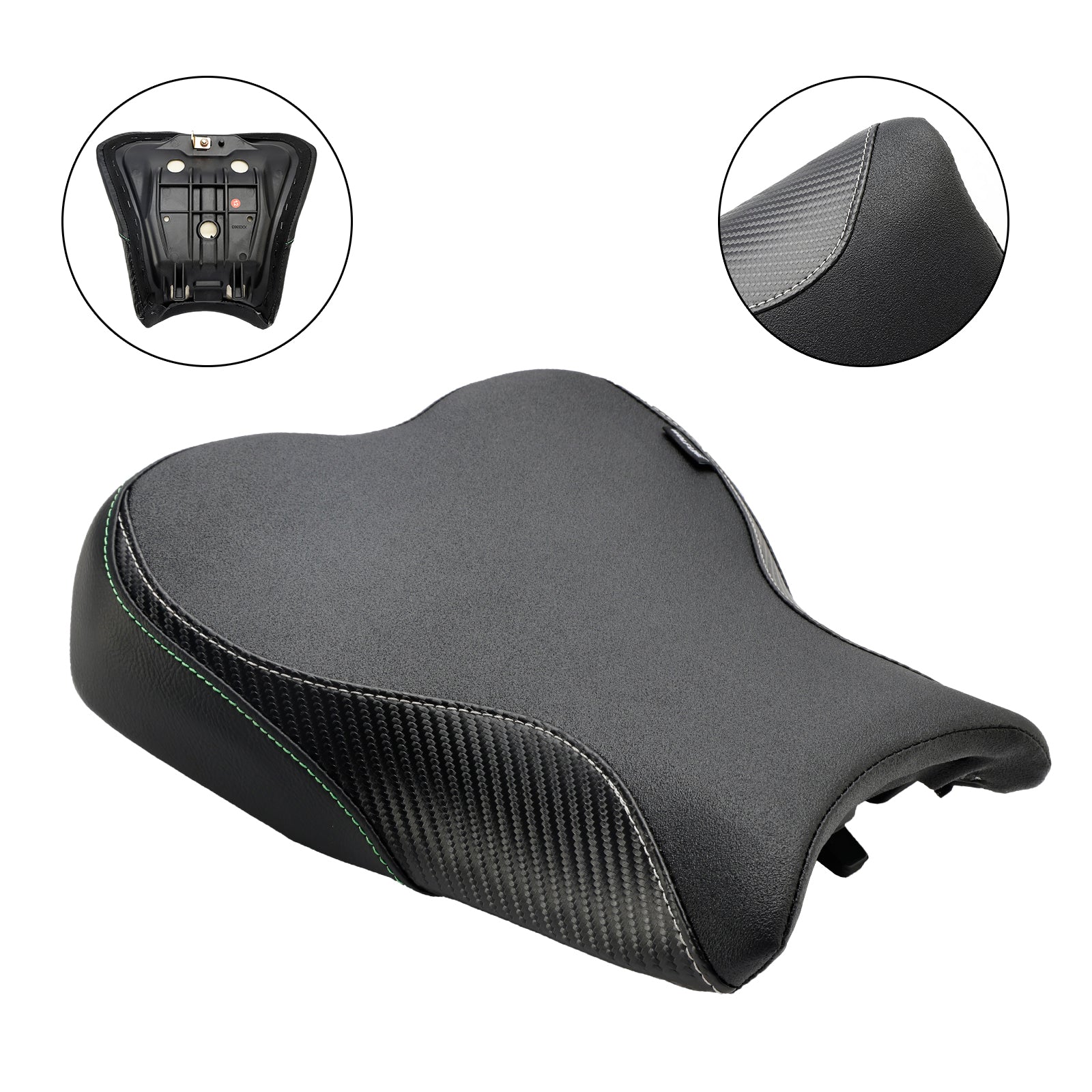 2023 KAWASAKI Ninja ZX-4R ZX-4RR Front Driver Raider Seat Pillion Saddle Black